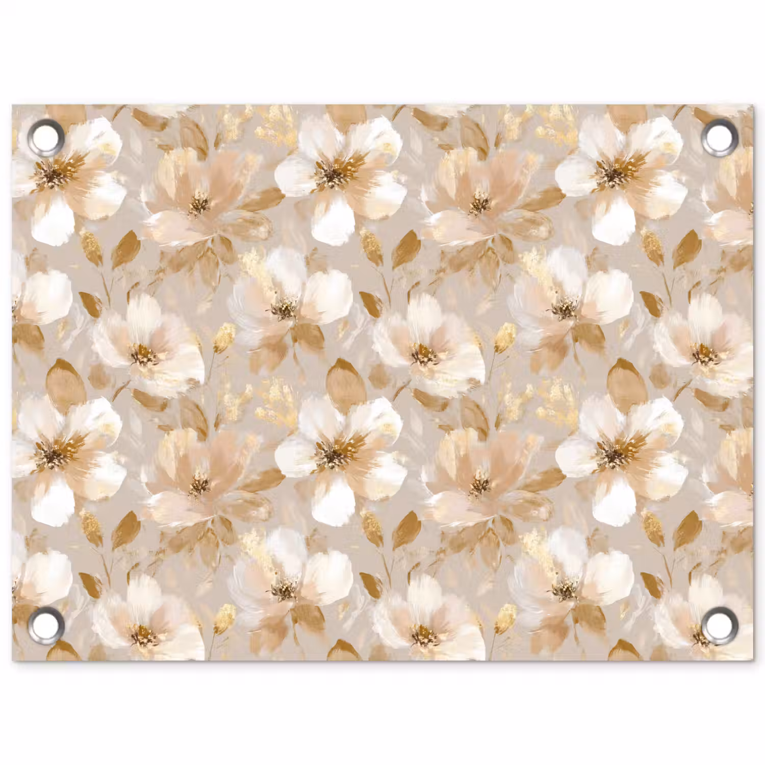 Bloemen - artistiek - Goud tuinposter los doek klein 239 -3d