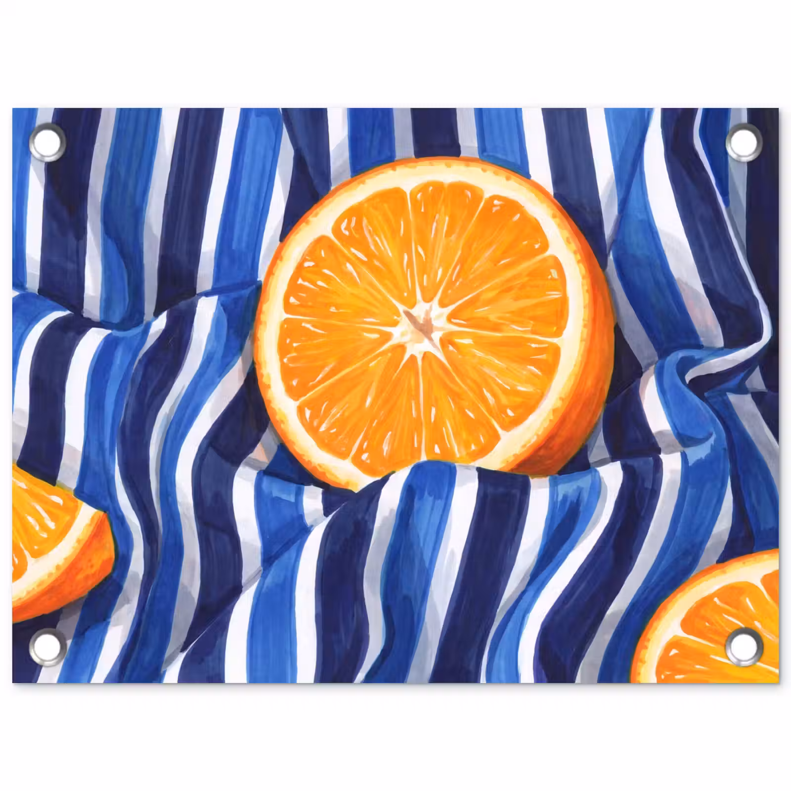 Garden Poster - Food - Fruit - Orange - Eten - Fruit - Oranje tuinposter los doek klein