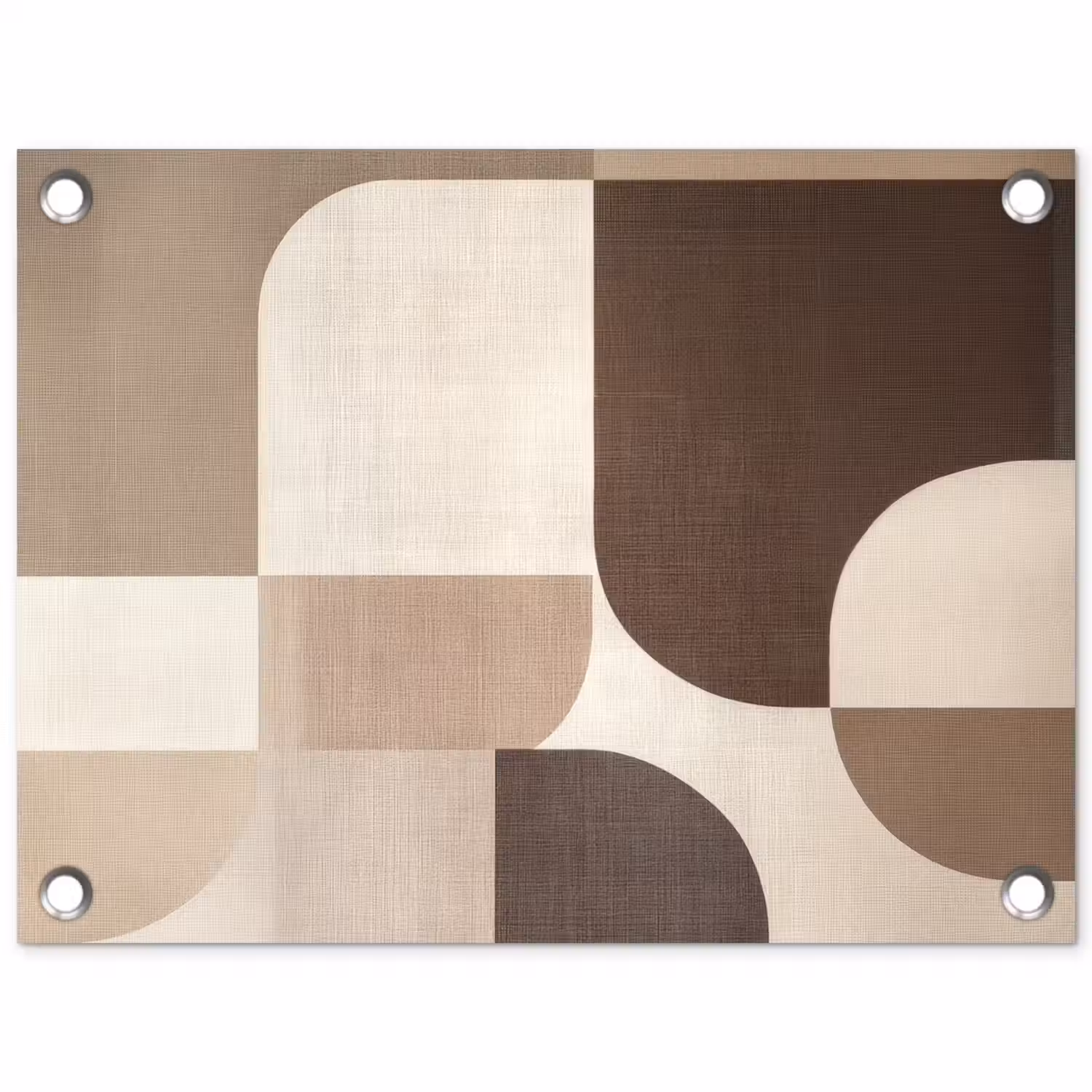 Geometrisch - Geweven structuur - Modern tuinposter los doek klein -3d