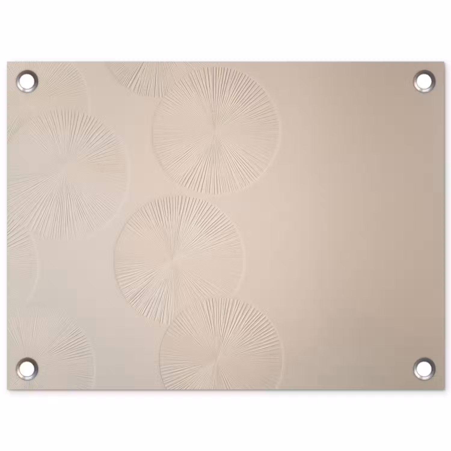 Japandi - Beige - Modern tuinposter los doek klein -3d