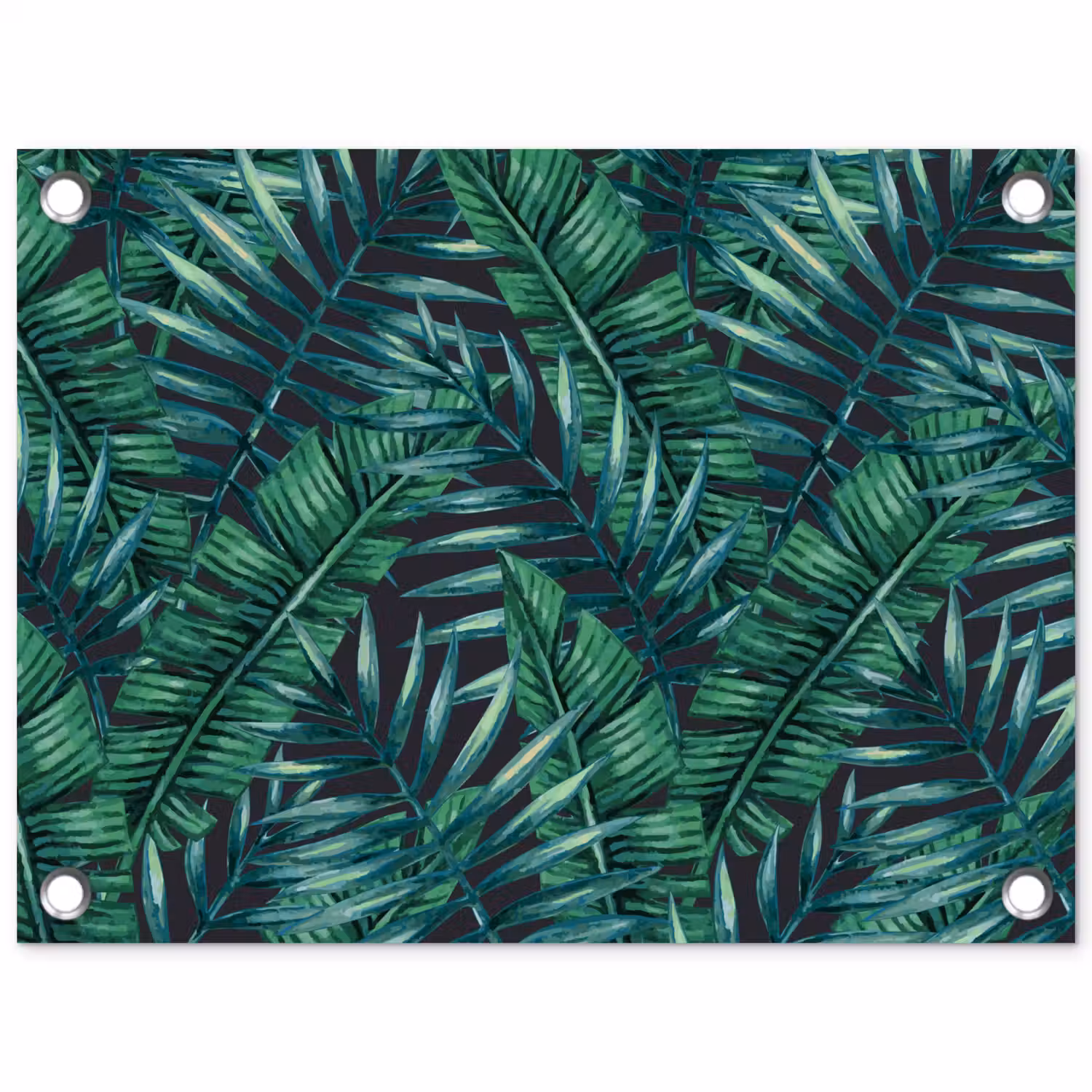 Jungle - Bladeren - Tropical tuinposter los doek klein -3d