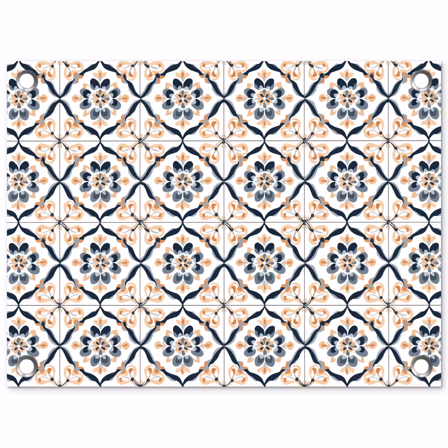 Bladvorm - Patroon - Kleurrijk tuinposter los doek klein 239 -3d
