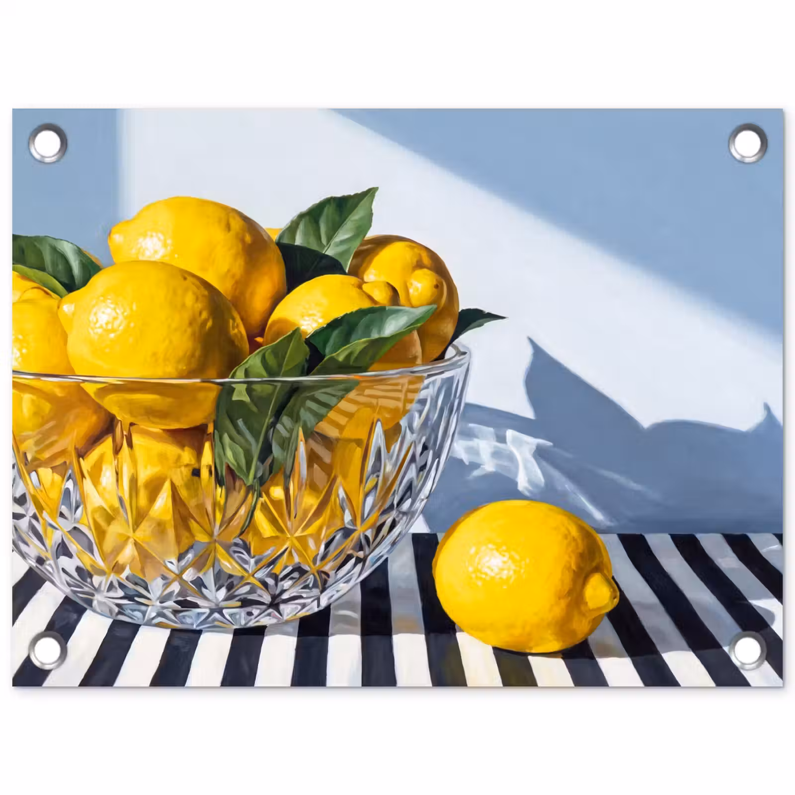 Garden Poster - Lemons - Fruit - Yellow - Citroenen - Fruit - Geel tuinposter los doek klein