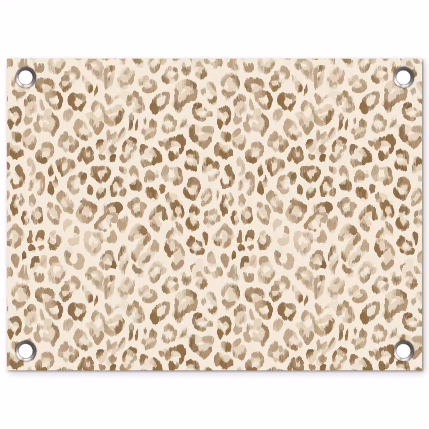 Luipaard - Klassiek - Beige tuinposter los doek klein 239 -3d