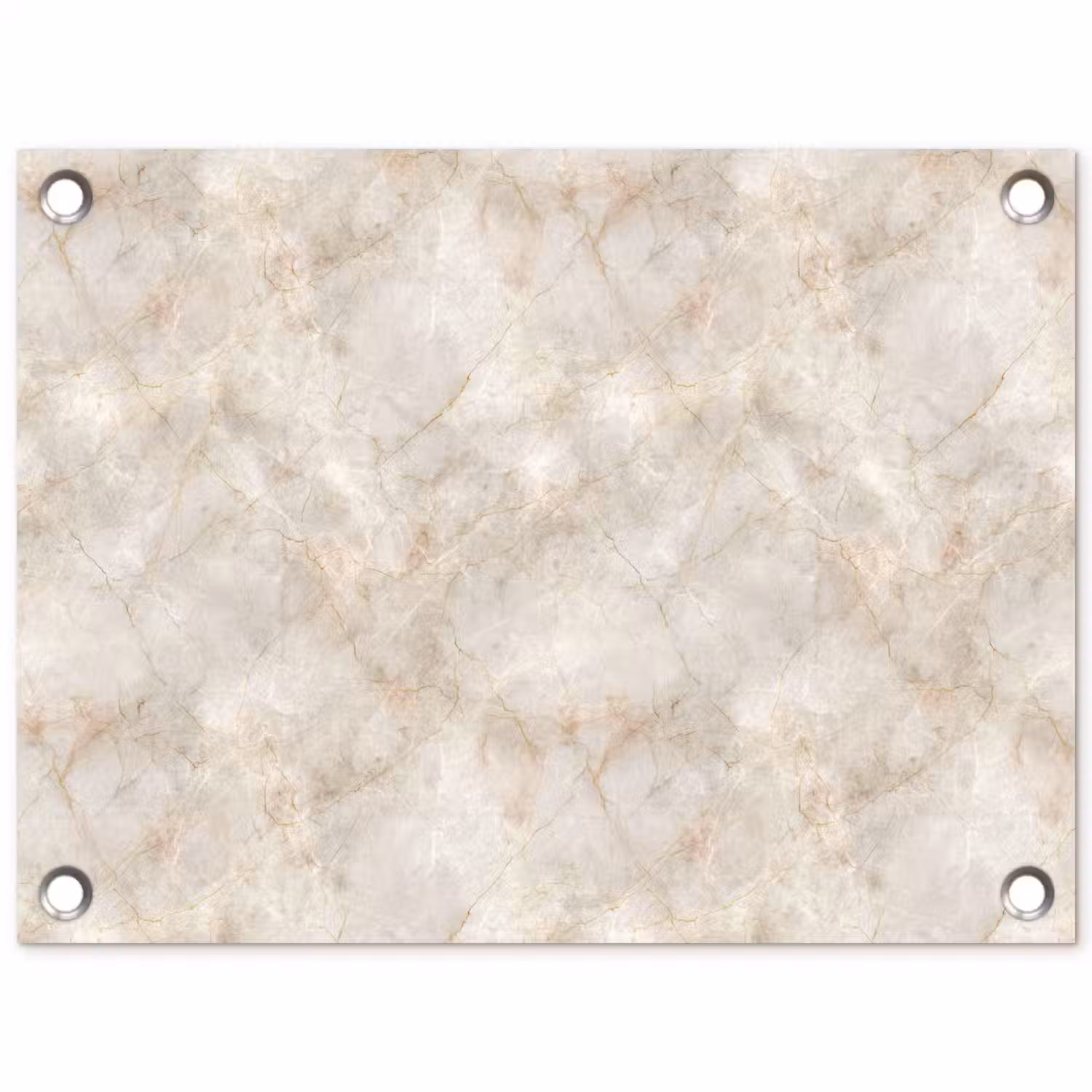 Lichtbeige - Goudbruine Nerven - Marmer tuinposter los doek klein 239 -3d