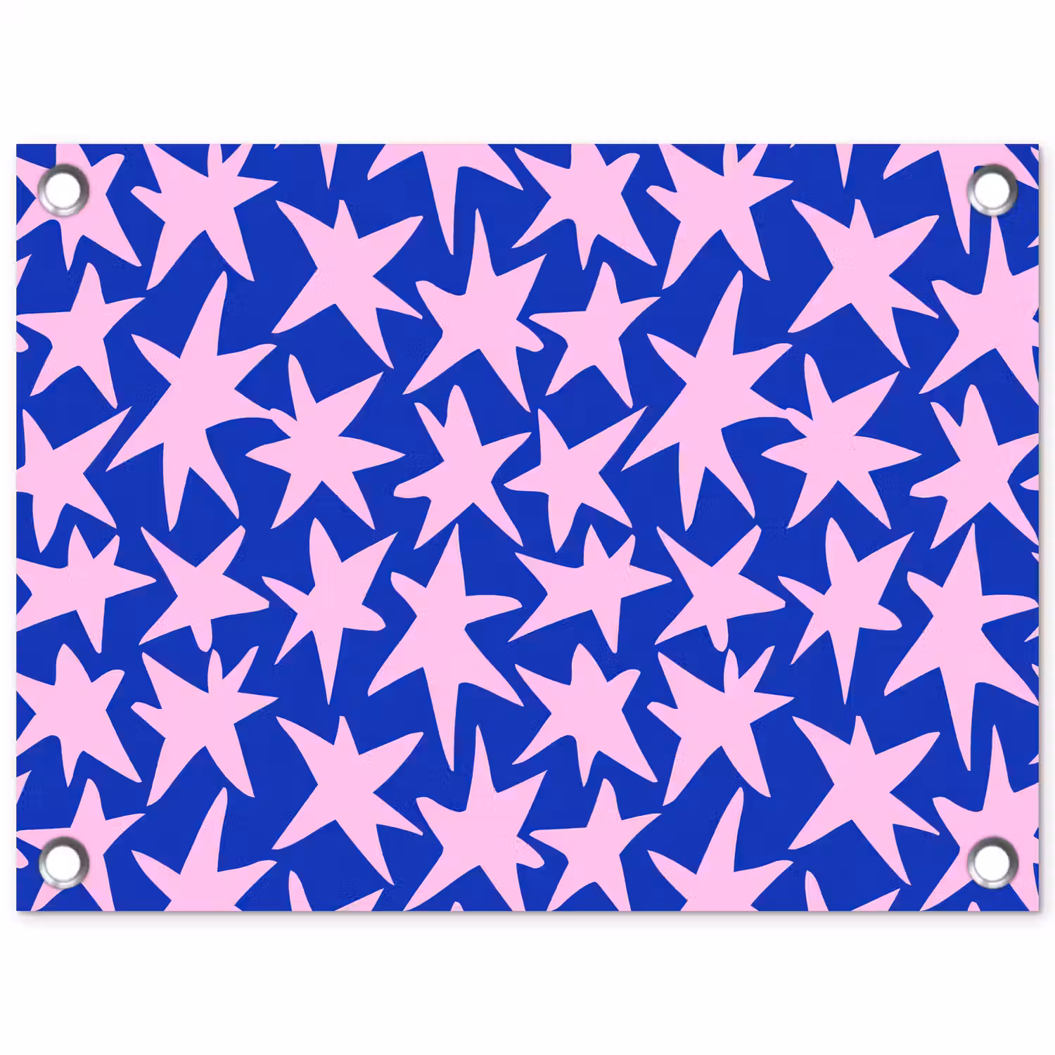 Modern - Sterren - Blauw tuinposter los doek klein 239 -3d