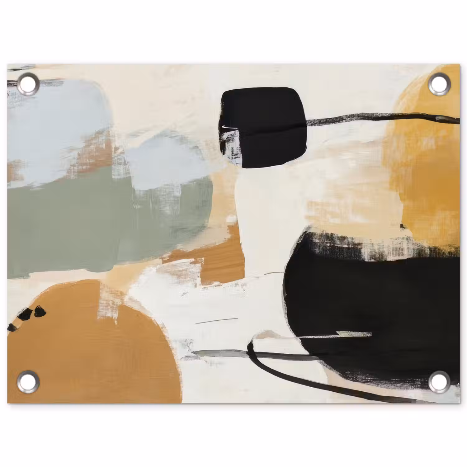 Paint - Abstract - Kleuren tuinposter los doek klein -3d