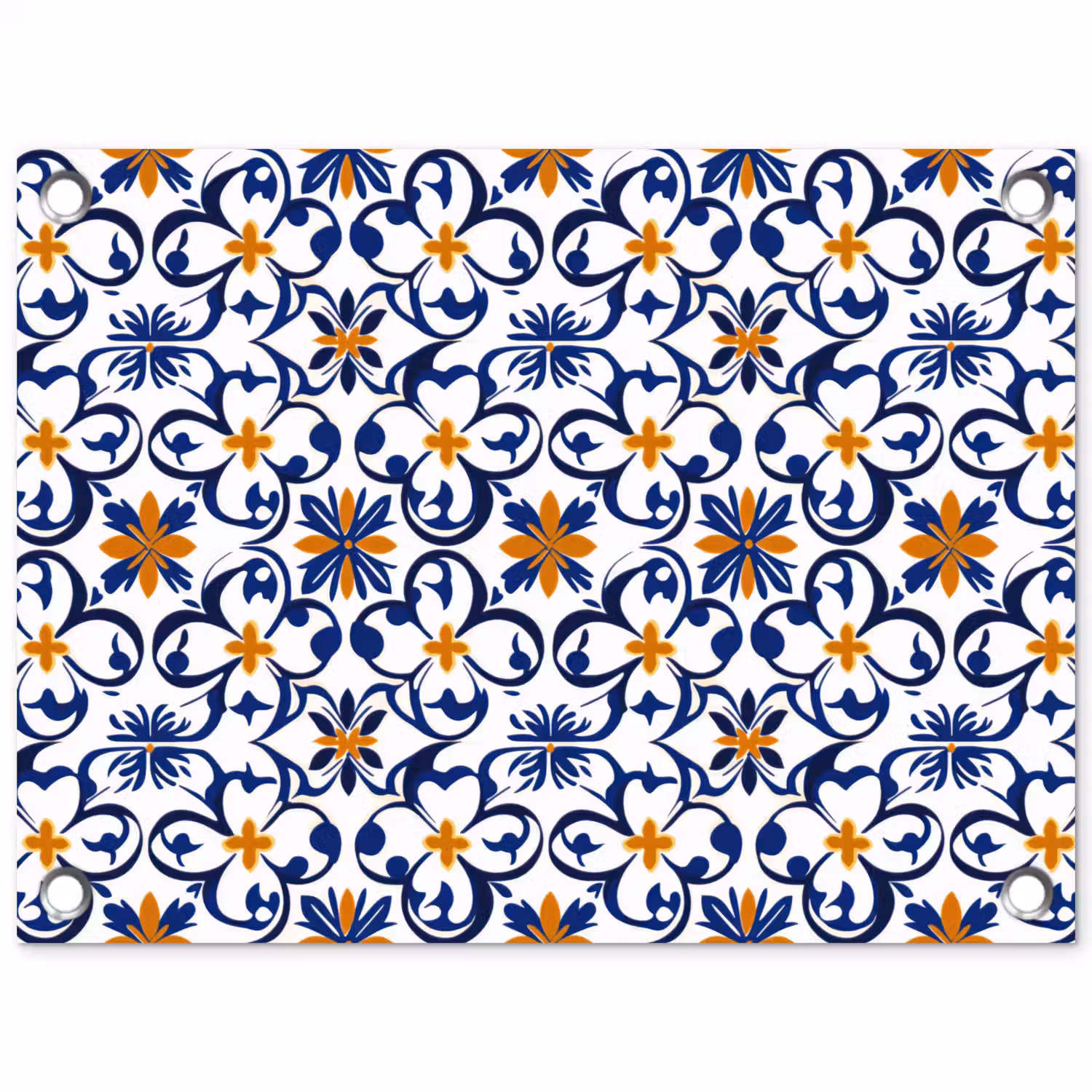 Patroon - Modern - Kleurrijk tuinposter los doek klein 239 -3d