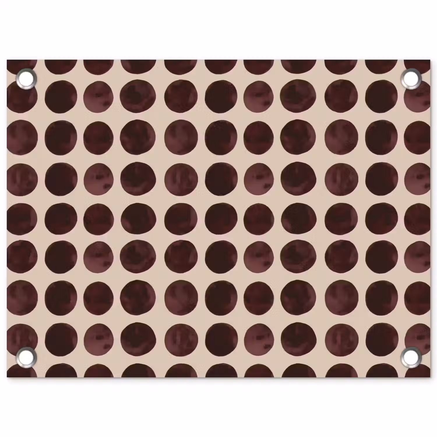Stippen - Patroon - Bruin tuinposter los doek klein 239 -3d