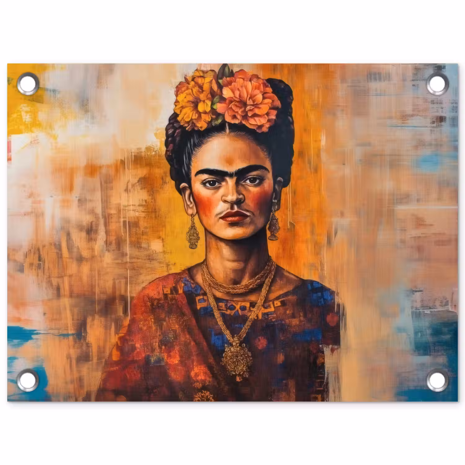 Portret - Sieraden - Schilderachtig tuinposter los doek klein -3d