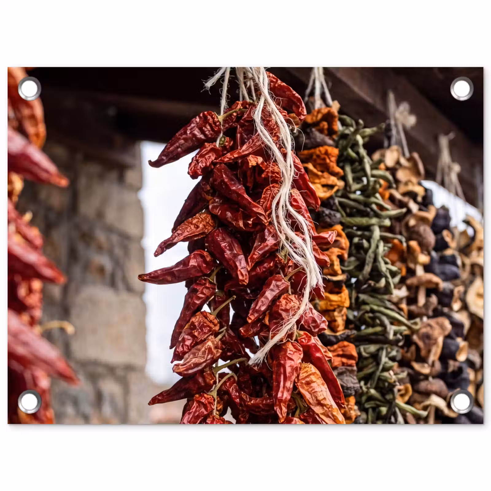 Garden Poster - Red Peppers - Food - Rode pepers - Eten tuinposter los doek klein