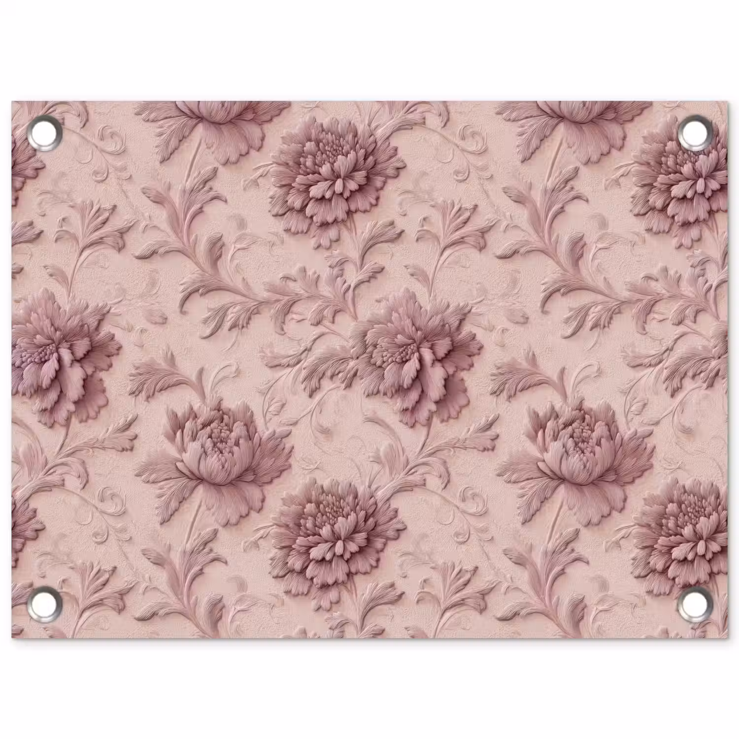Reliëf - Pioenrozen - Roze tuinposter los doek klein 239 -3d