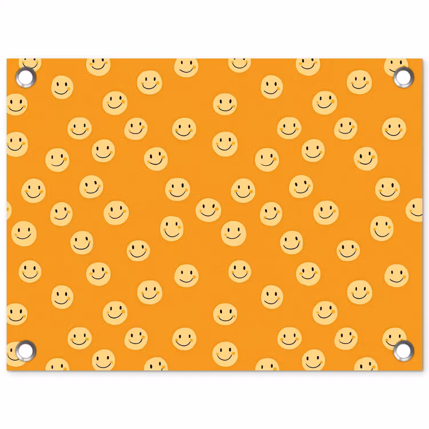 Smileys - Retro - Heel tuinposter los doek klein 239 -3d