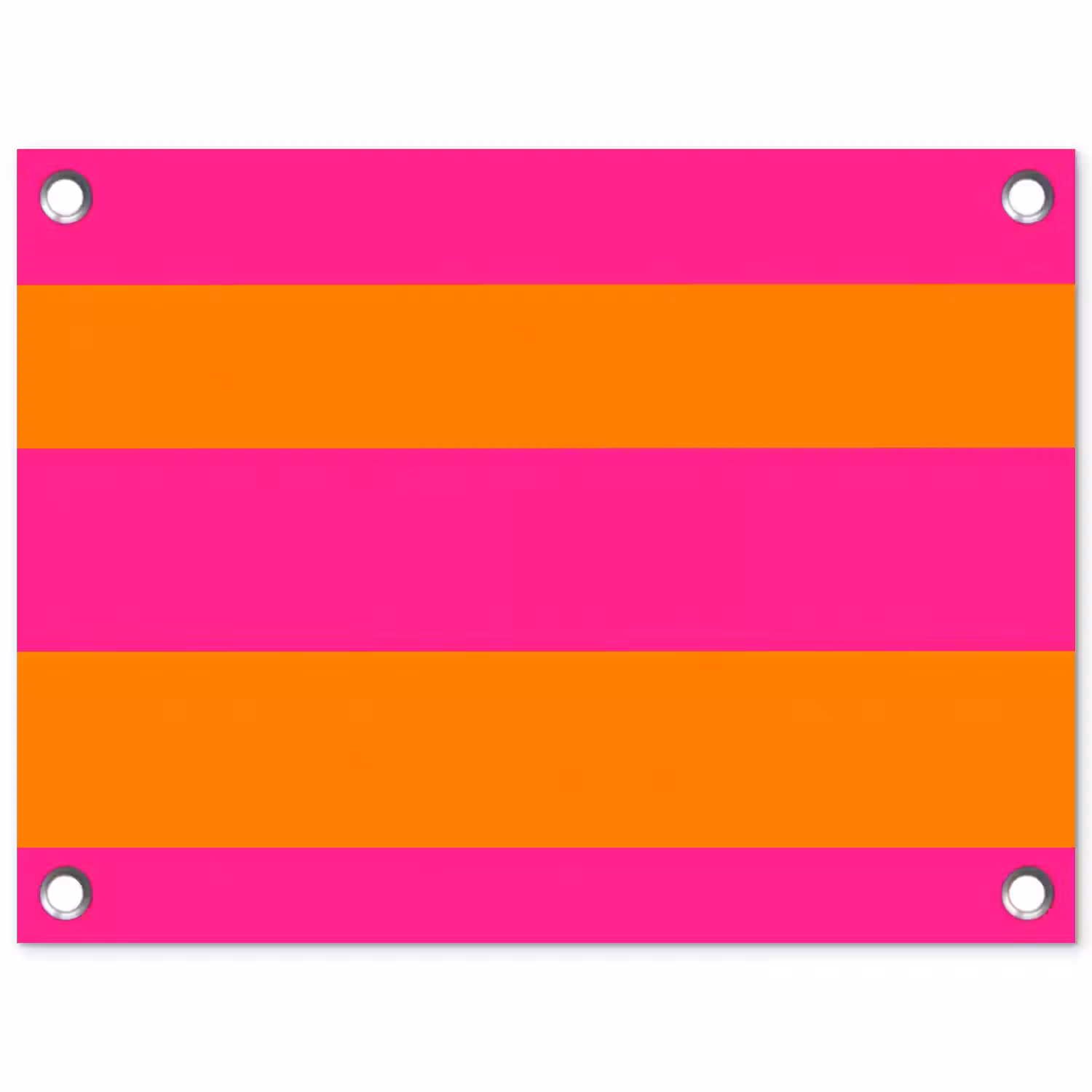 Strepen - Horizontaal - Roze tuinposter los doek klein 239 -3d