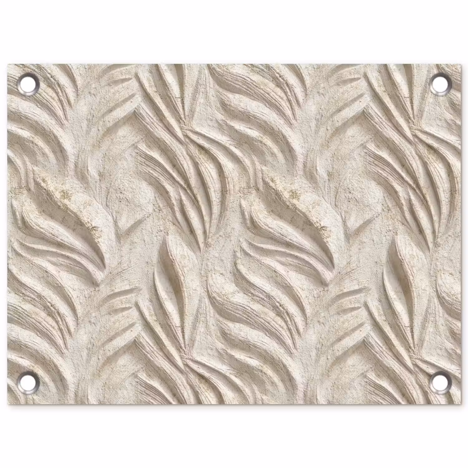 Textuur - Reliëf - Beige tuinposter los doek klein 239 -3d