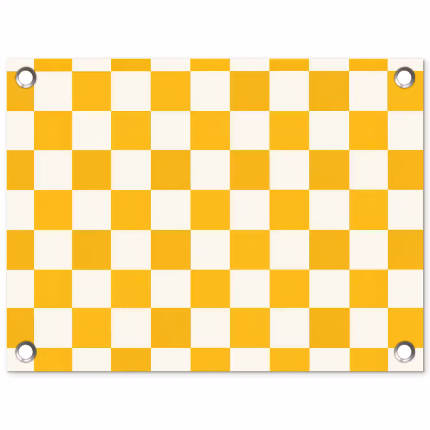 Traditioneel - Patroon - Geel tuinposter los doek klein 239 -3d