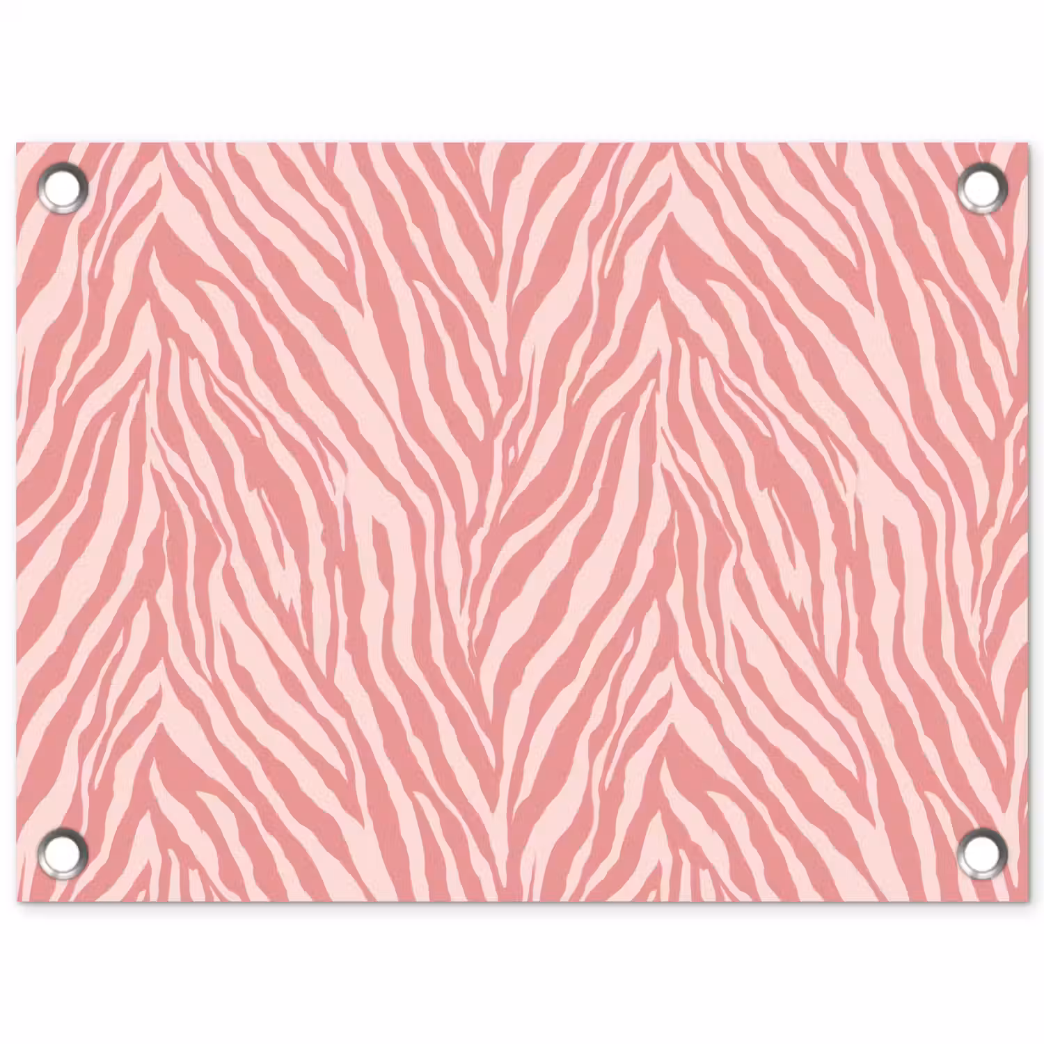Zebra - Print - Roze tuinposter los doek klein 239 -3d