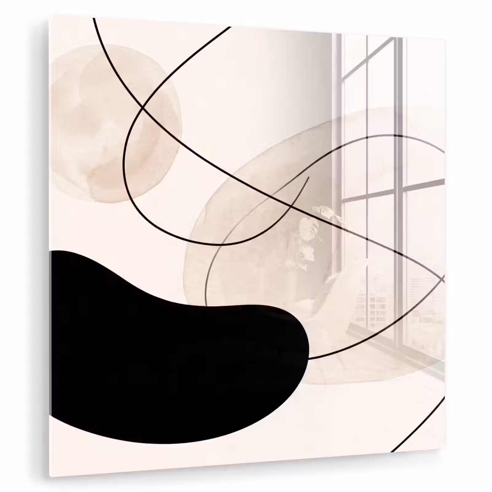 Glass Print - Abstract - Forms - Art - Abstract - Vormen - Kunst plexiglas 5mm klein
