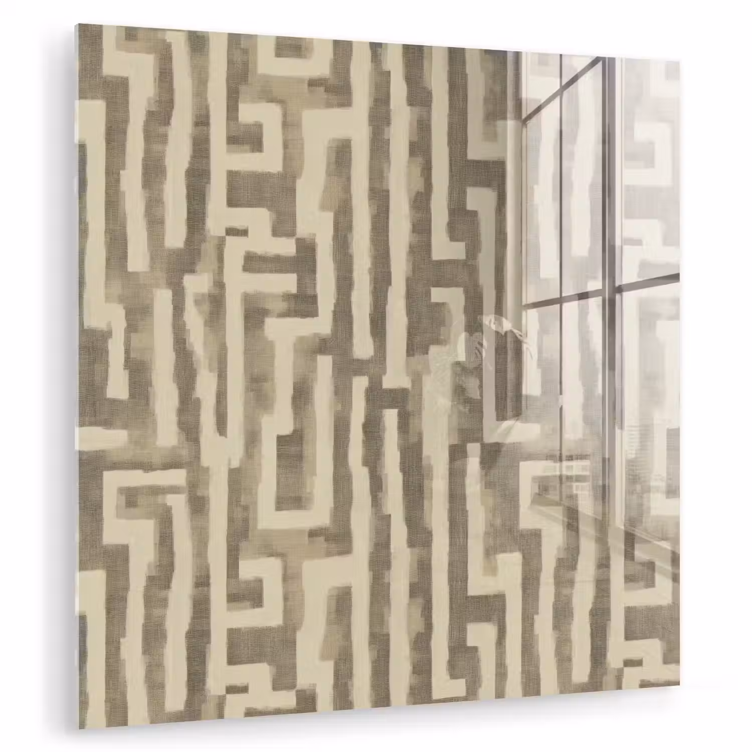Abstract - Geometrisch - Groen plexiglas 5mm klein 11 -zzzproduct_nieuw