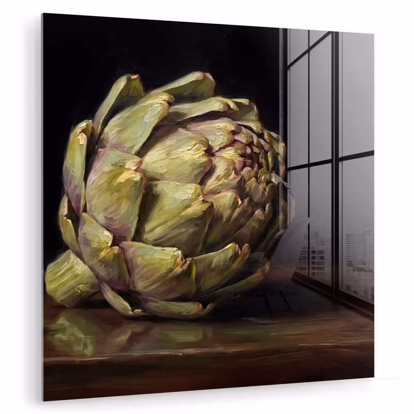Glass Print - Artichoke - Food - Classic - Artichok - Eten - Klassiek plexiglas 5mm klein