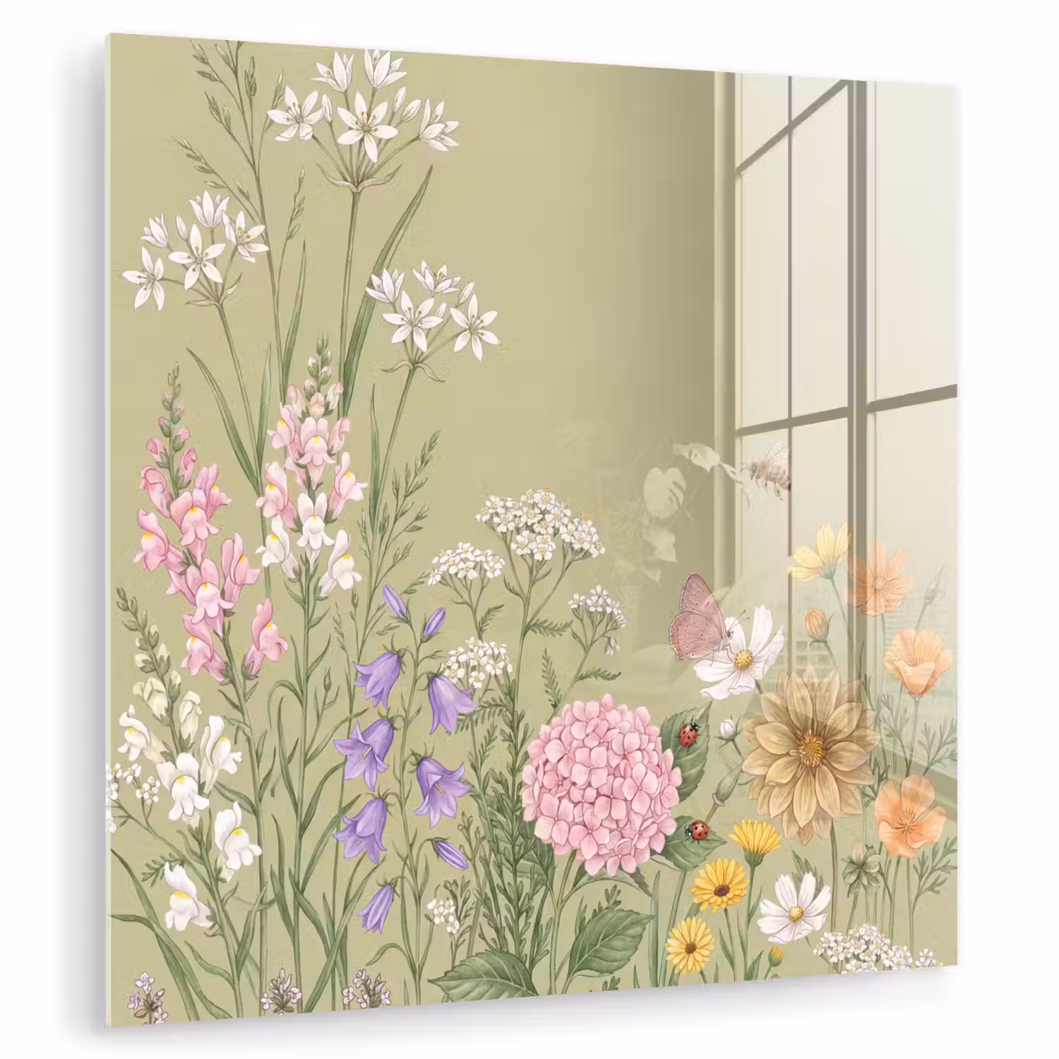 Botanisch - Bloemen - Kleurrijk plexiglas 5mm klein -zzzproduct_nieuw
