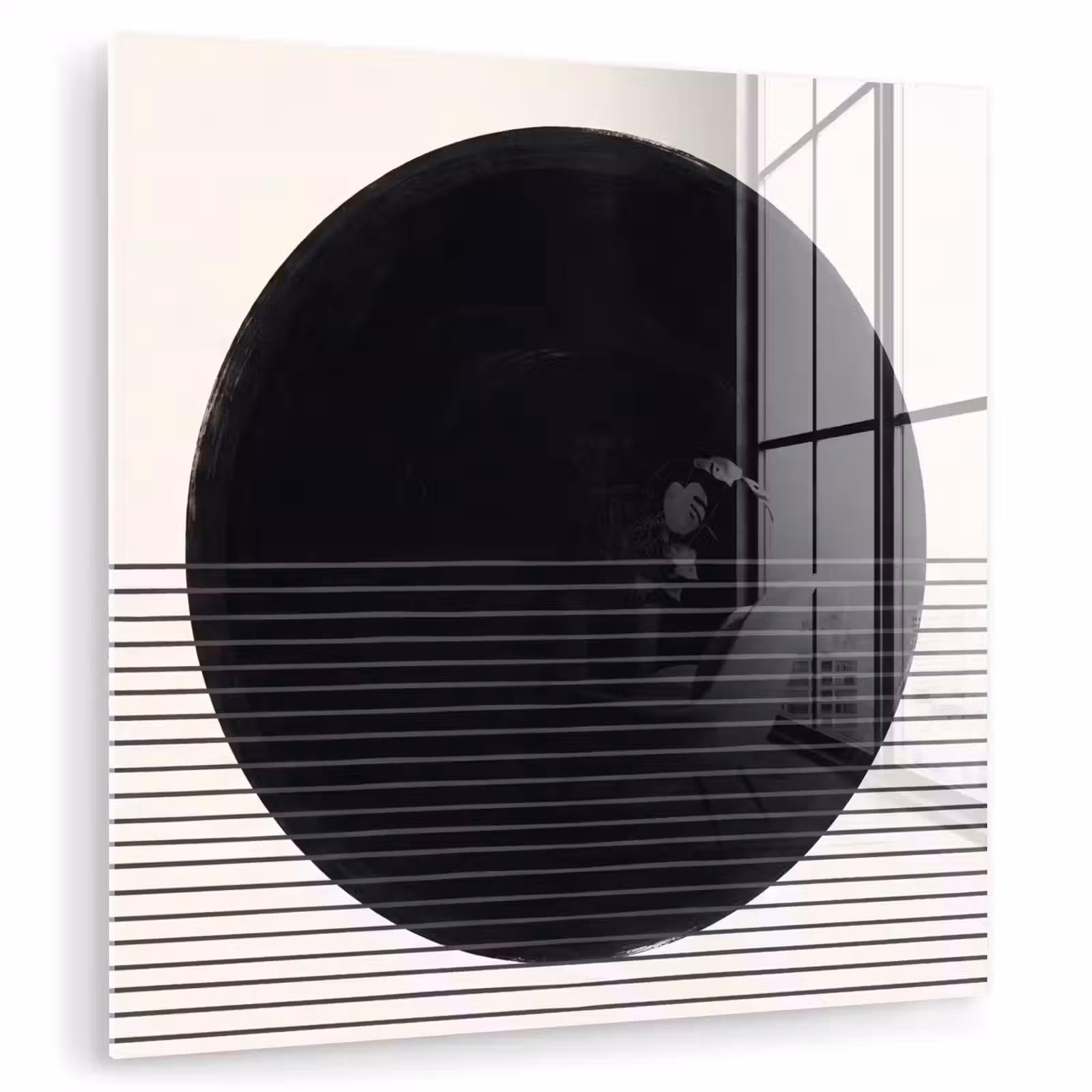 Glass Print - Circle - Lines - Abstract - Cirkel - Lijnen - Abstract plexiglas 5mm klein