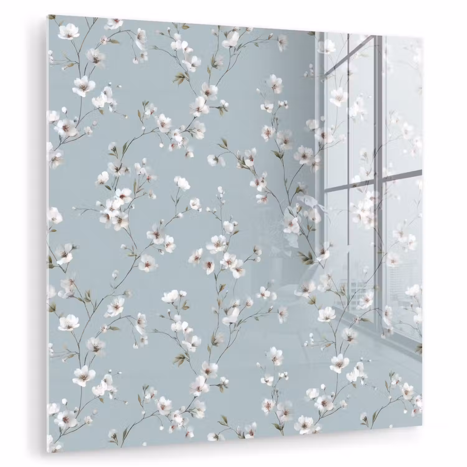 Klassiek - Bloemen - Blauw plexiglas 5mm klein 11 -zzzproduct_nieuw