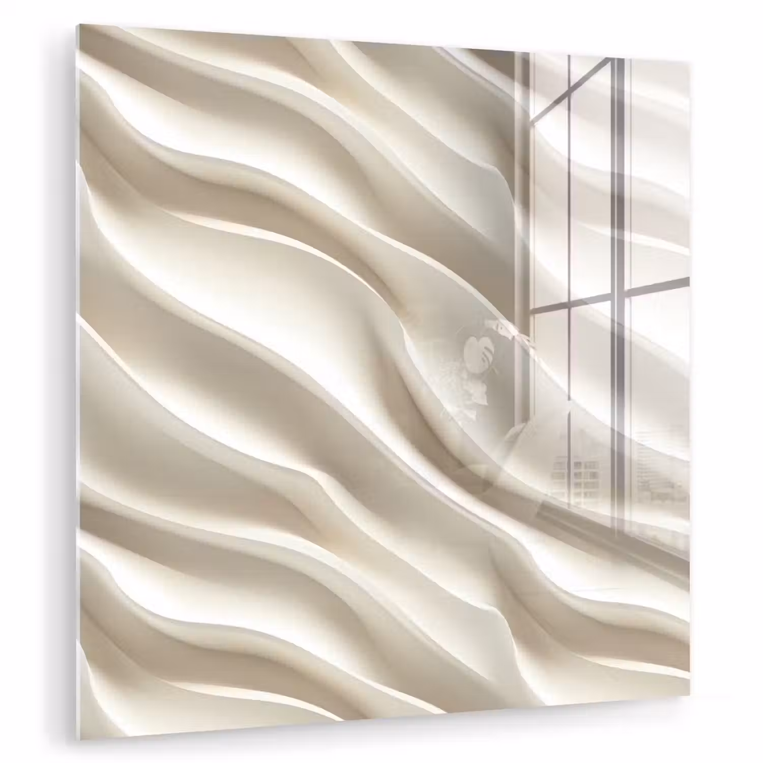 Diagonaal - Golven - Crème plexiglas 5mm klein 11 -zzzproduct_nieuw