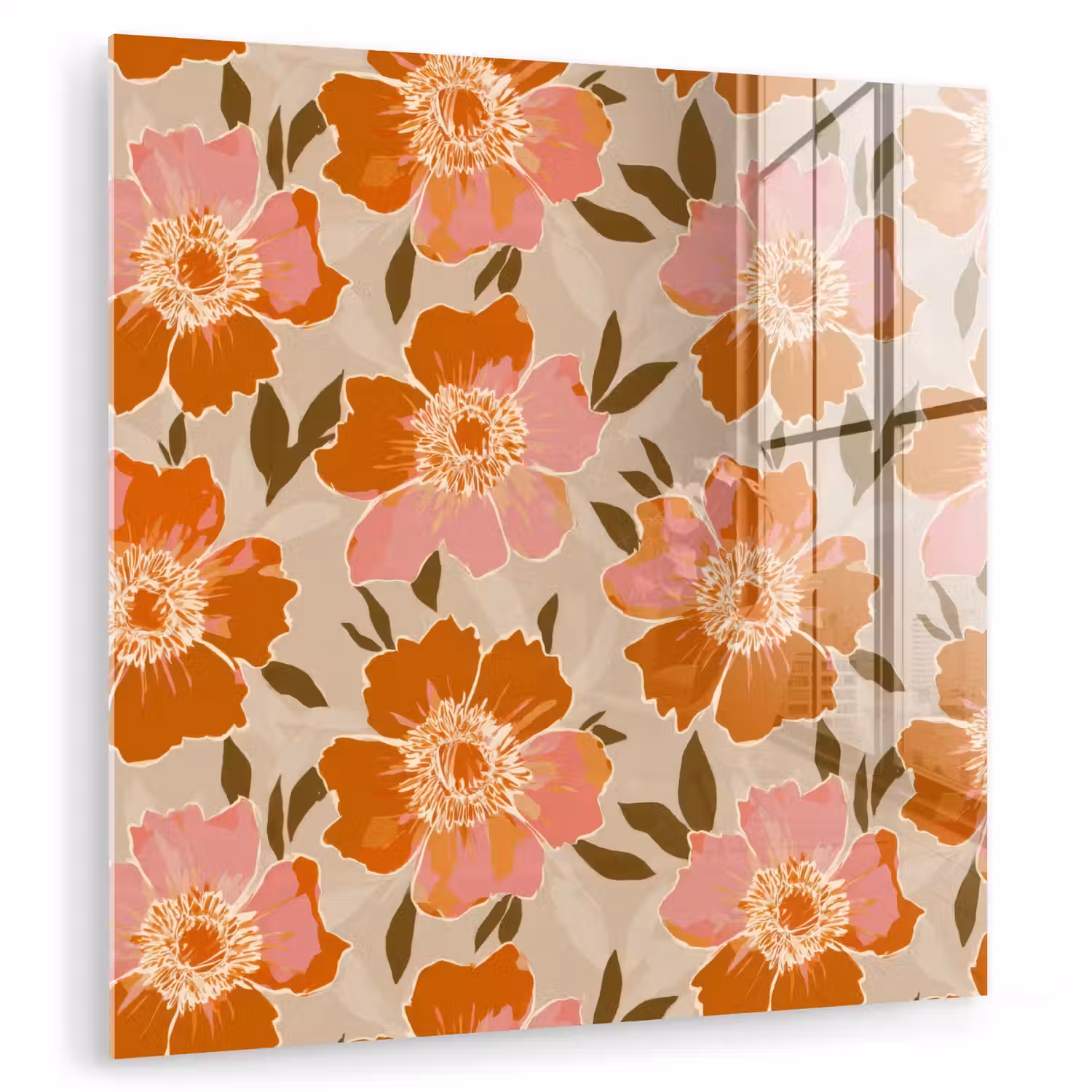 Bloemen - Motief - Retro plexiglas 5mm klein 11 -zzzproduct_nieuw