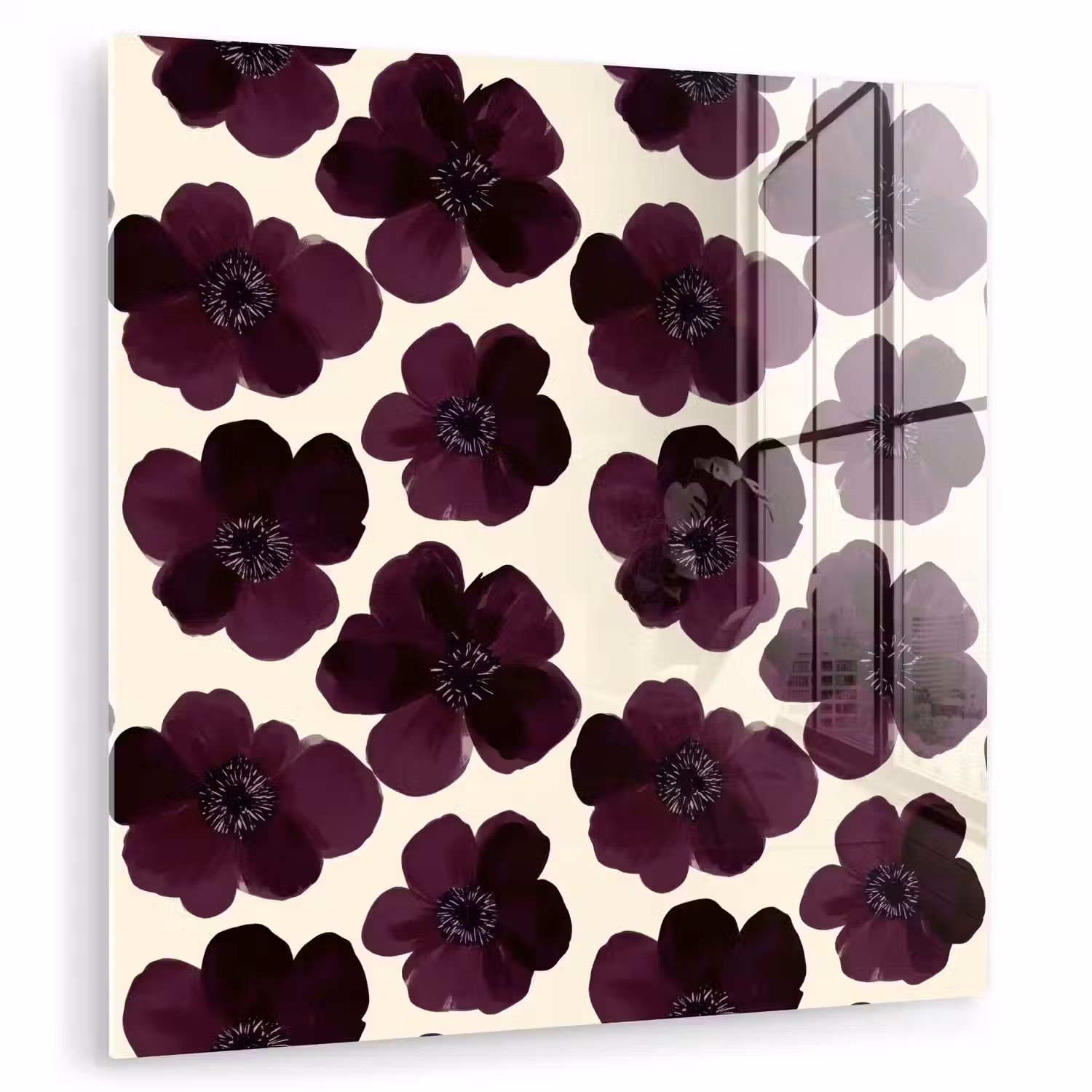 Bloemen - Aquarel - Paars plexiglas 5mm klein 11 -zzzproduct_nieuw