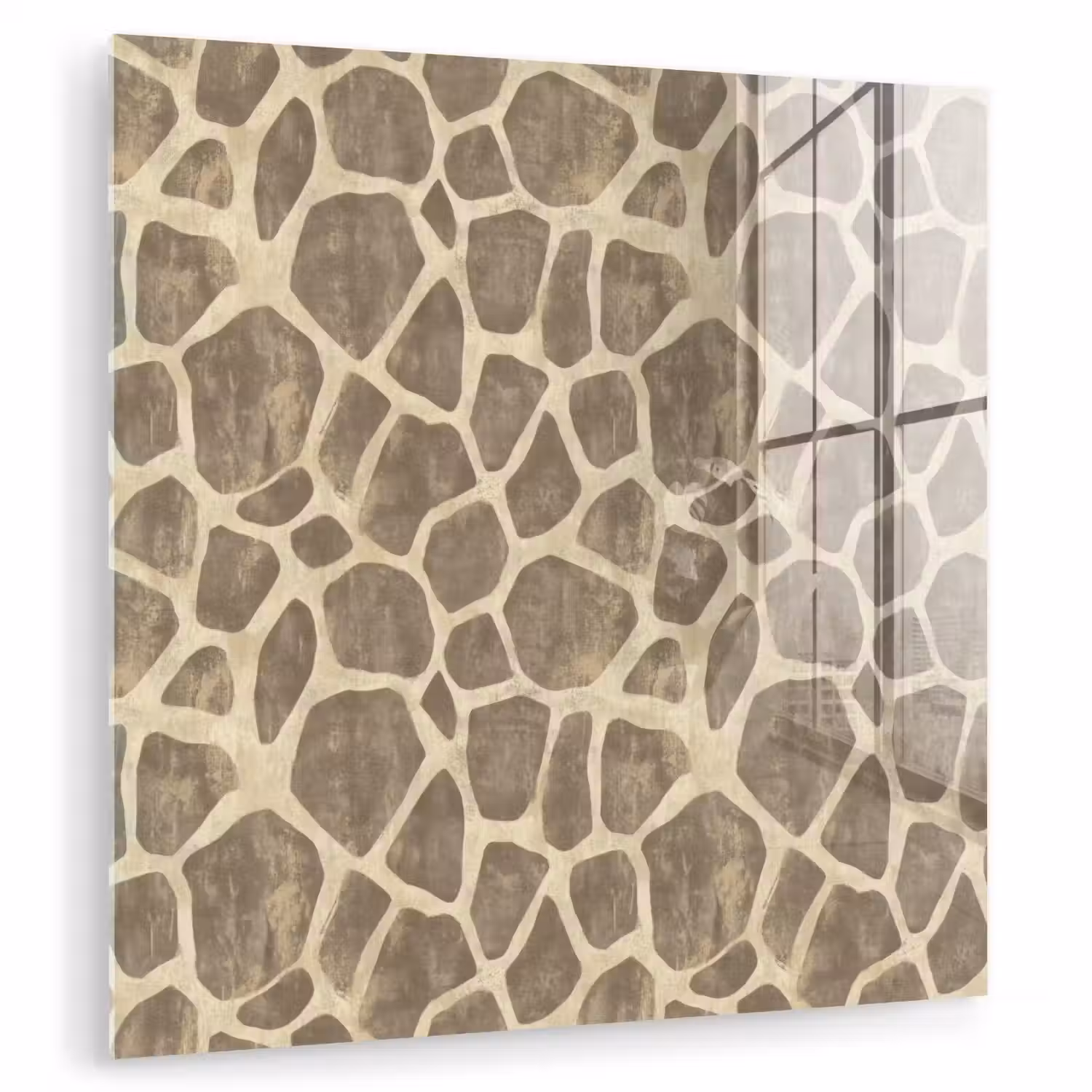 Giraf - Patroon - Beige - Bruin plexiglas 5mm klein 11 -zzzproduct_nieuw