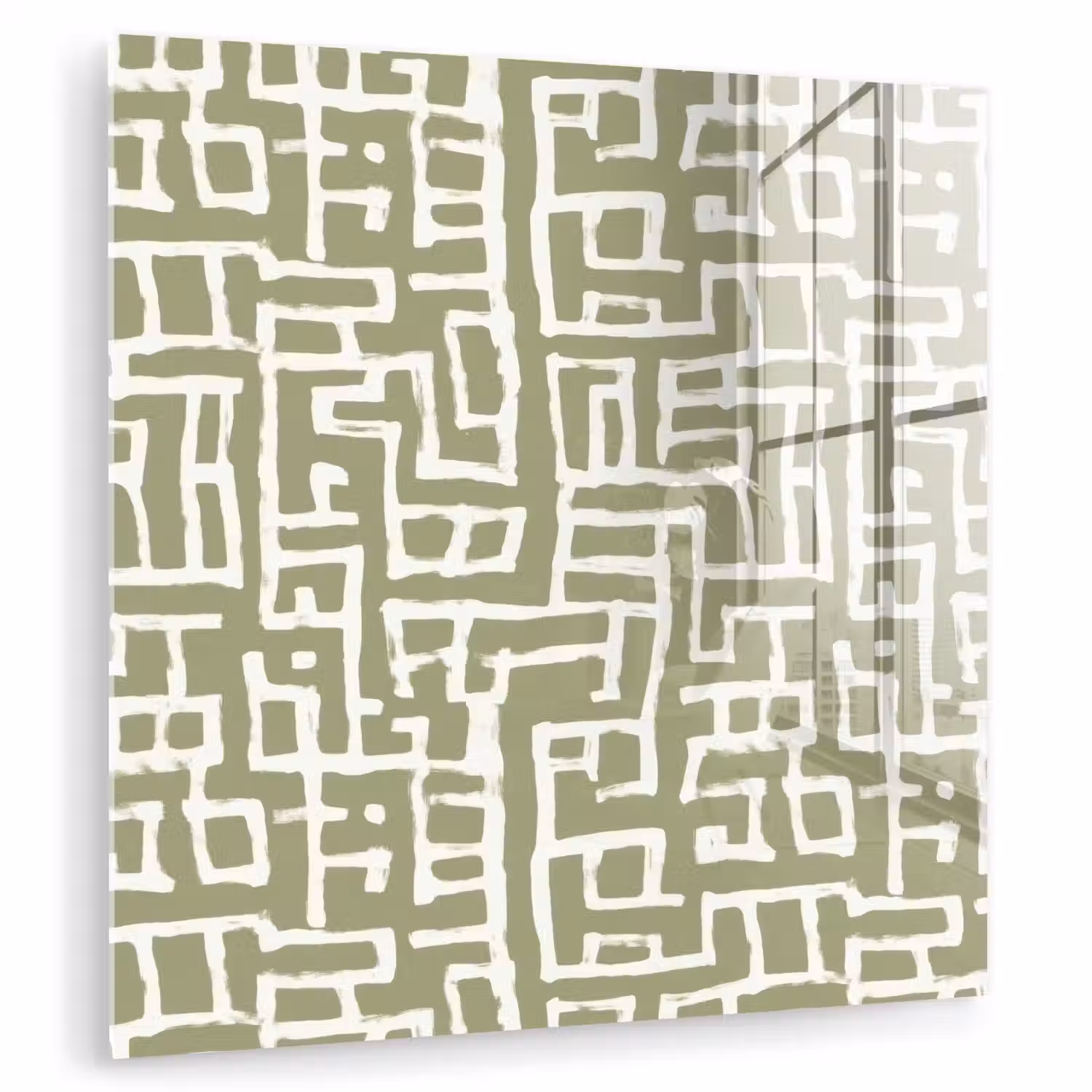Grafisch - Patroon - Groen plexiglas 5mm klein 11 -zzzproduct_nieuw