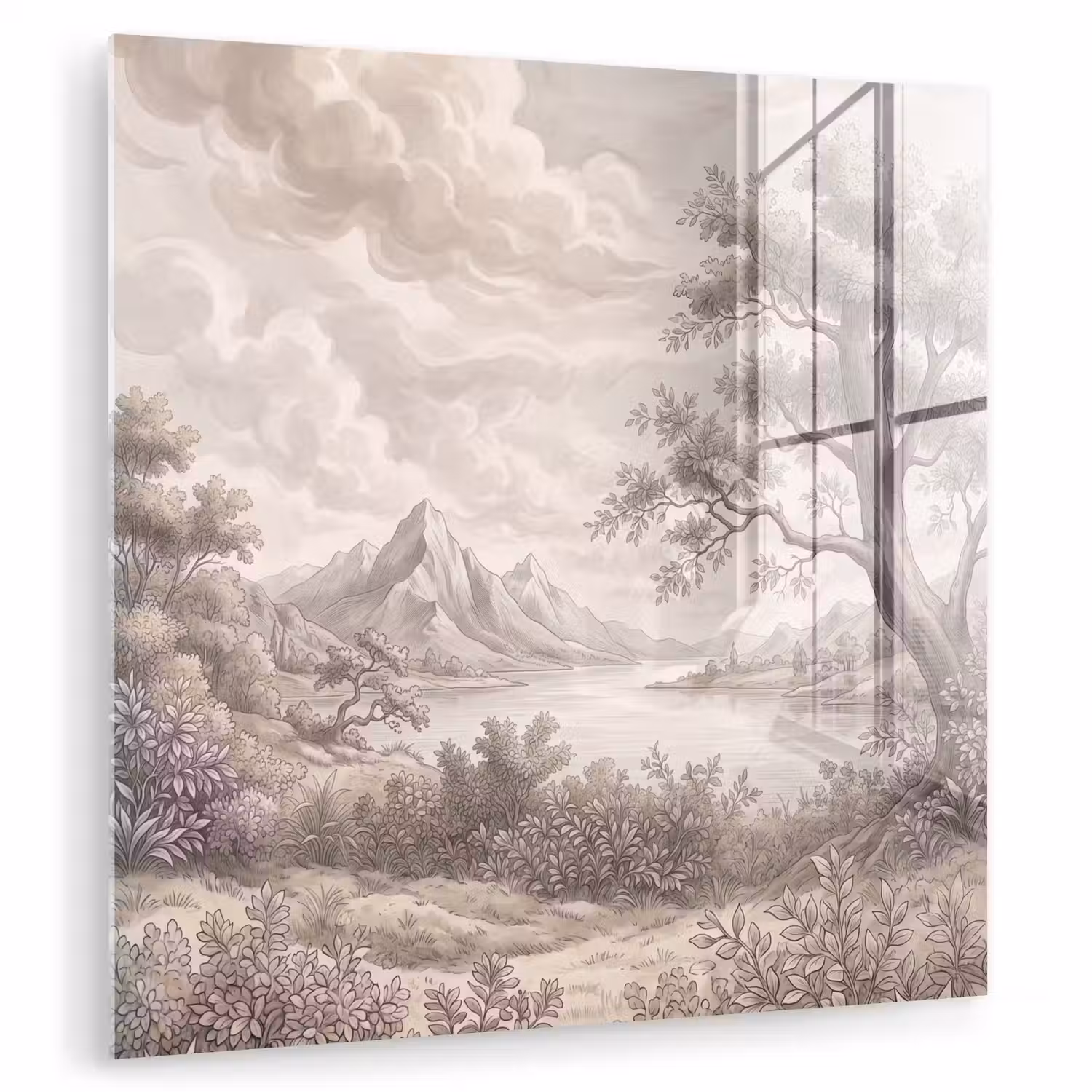 Landschap - Bergen - Meer - Natuur plexiglas 5mm klein -zzzproduct_nieuw