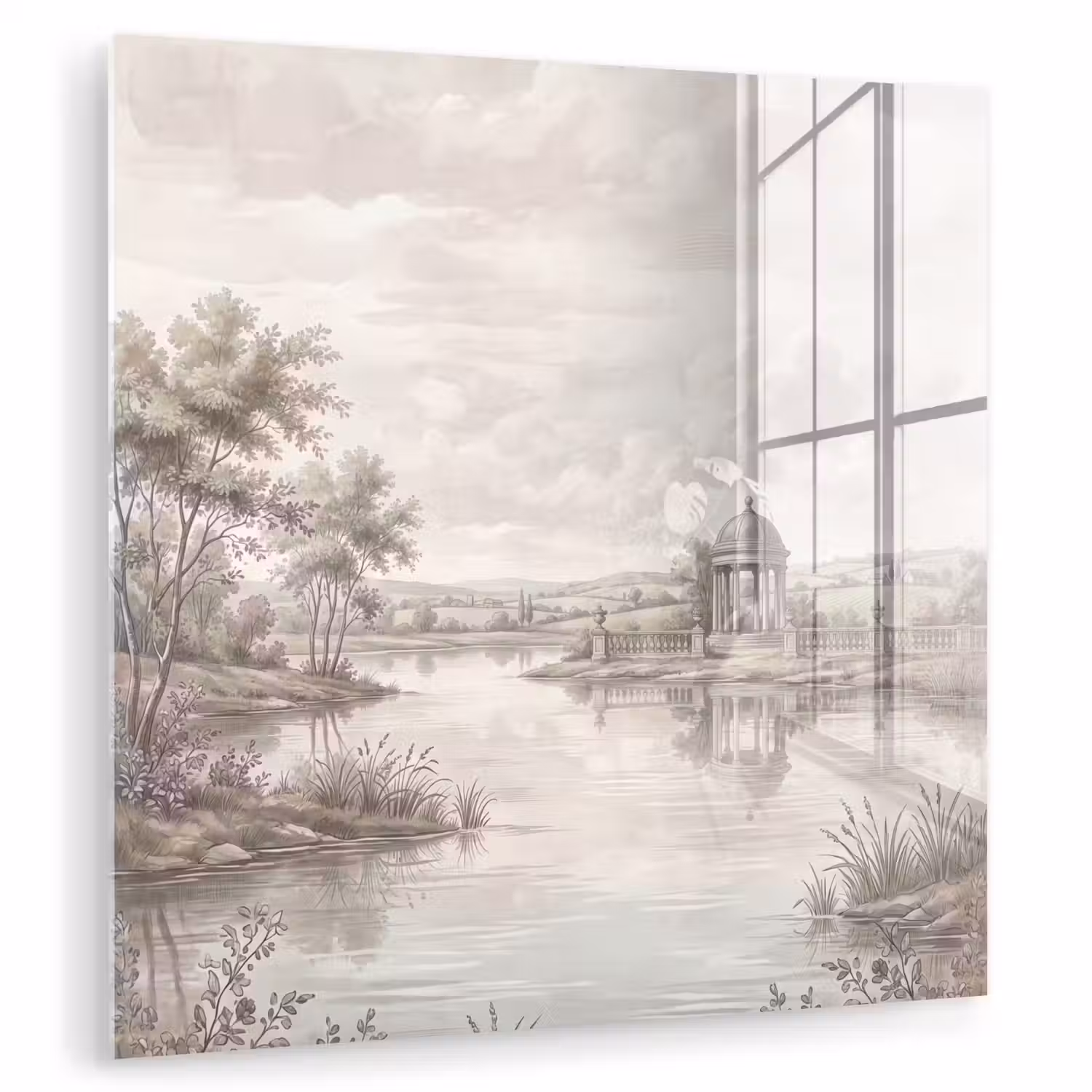 Landschap - Water - Natuur - Sepia plexiglas 5mm klein -zzzproduct_nieuw