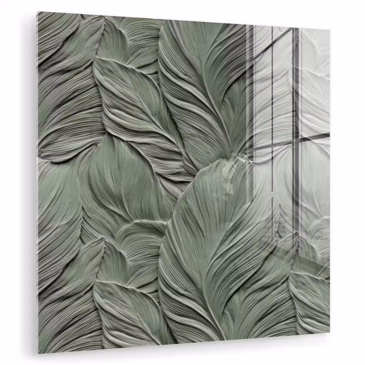 Bladeren - Textuur - Groen plexiglas 5mm klein 11 -zzzproduct_nieuw