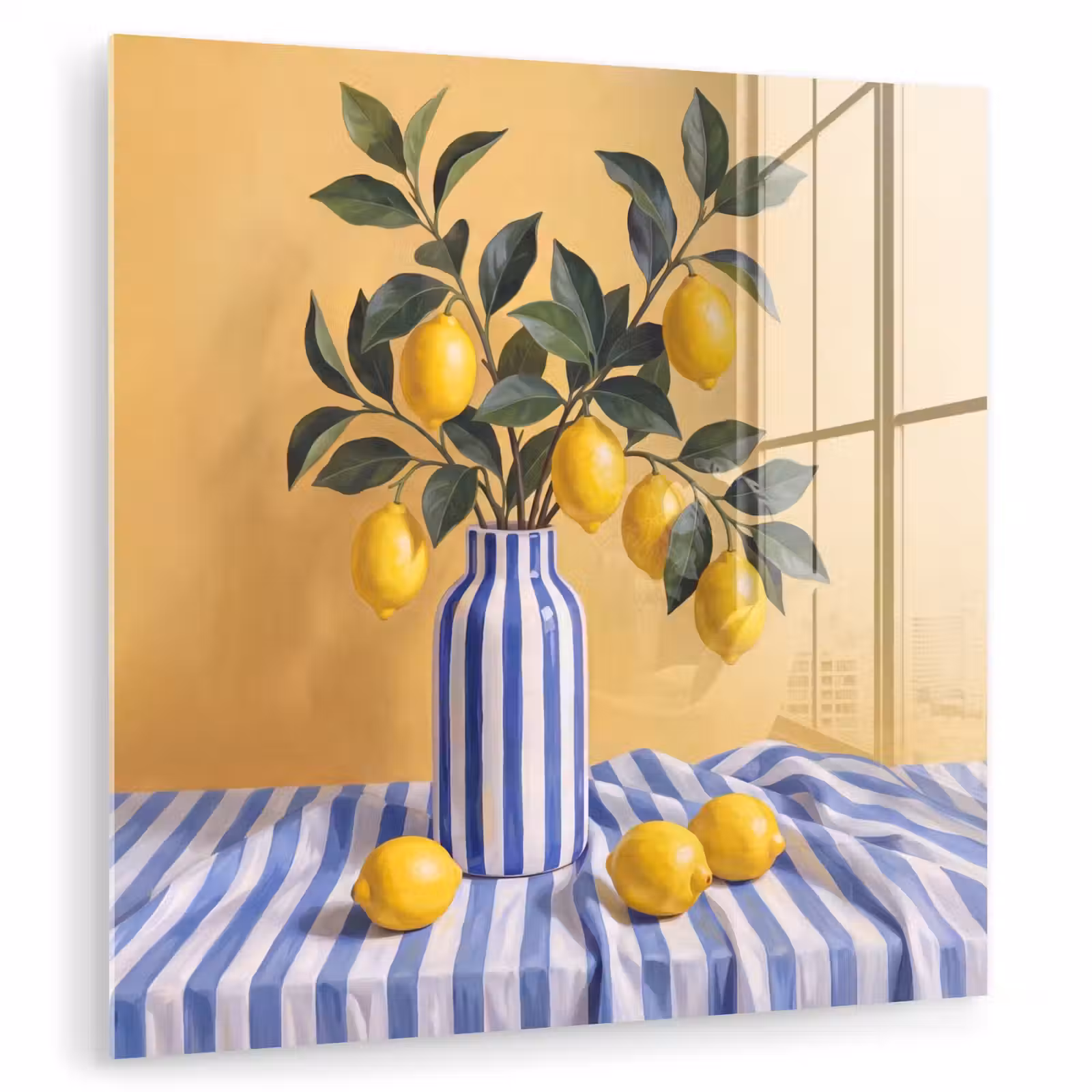 Glass Print - Lemon - Still Life - Modern - Citroen - Stilleven - Modern plexiglas 5mm klein