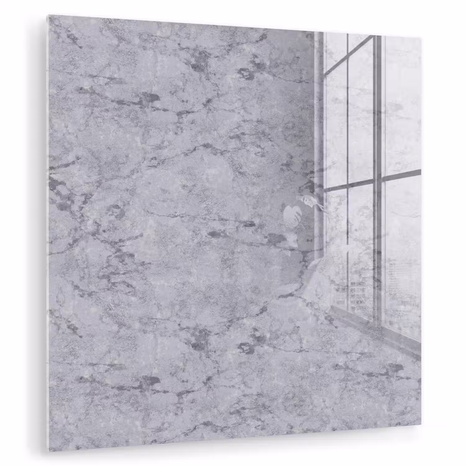 Marmerplaat - Patroon - Grijs plexiglas 5mm klein 11 -zzzproduct_nieuw