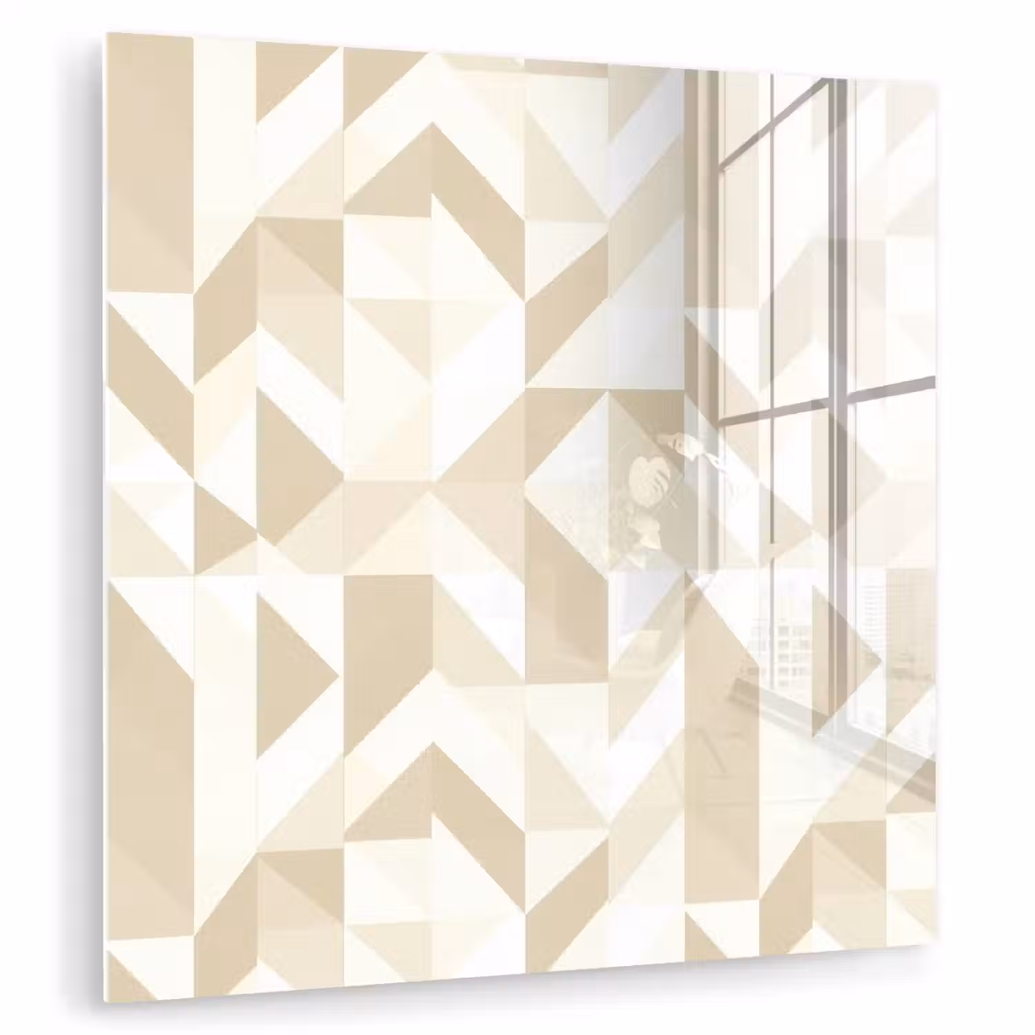 Modern - Abstract - Beige plexiglas 5mm klein 11 -zzzproduct_nieuw