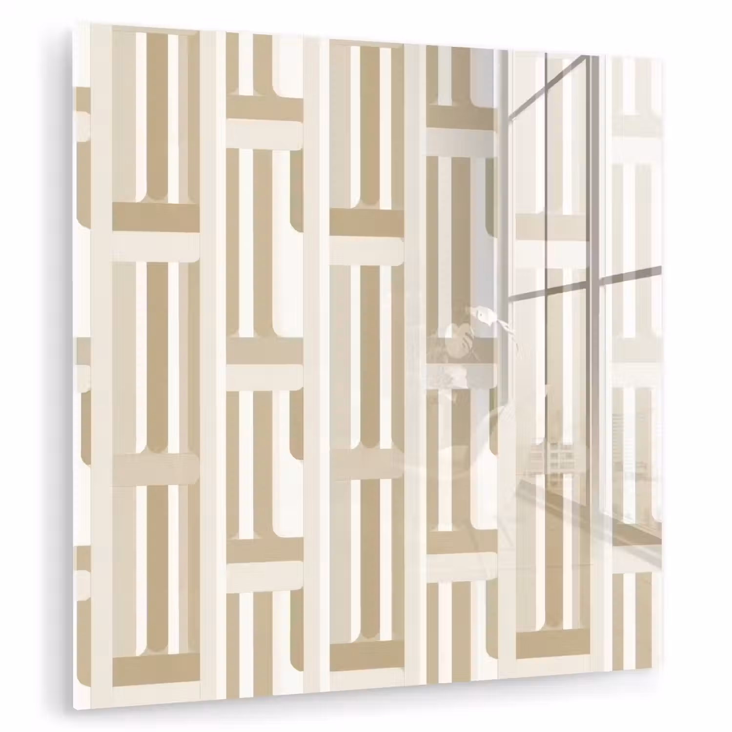 Modern - Geometrisch - Beige plexiglas 5mm klein 11 -zzzproduct_nieuw