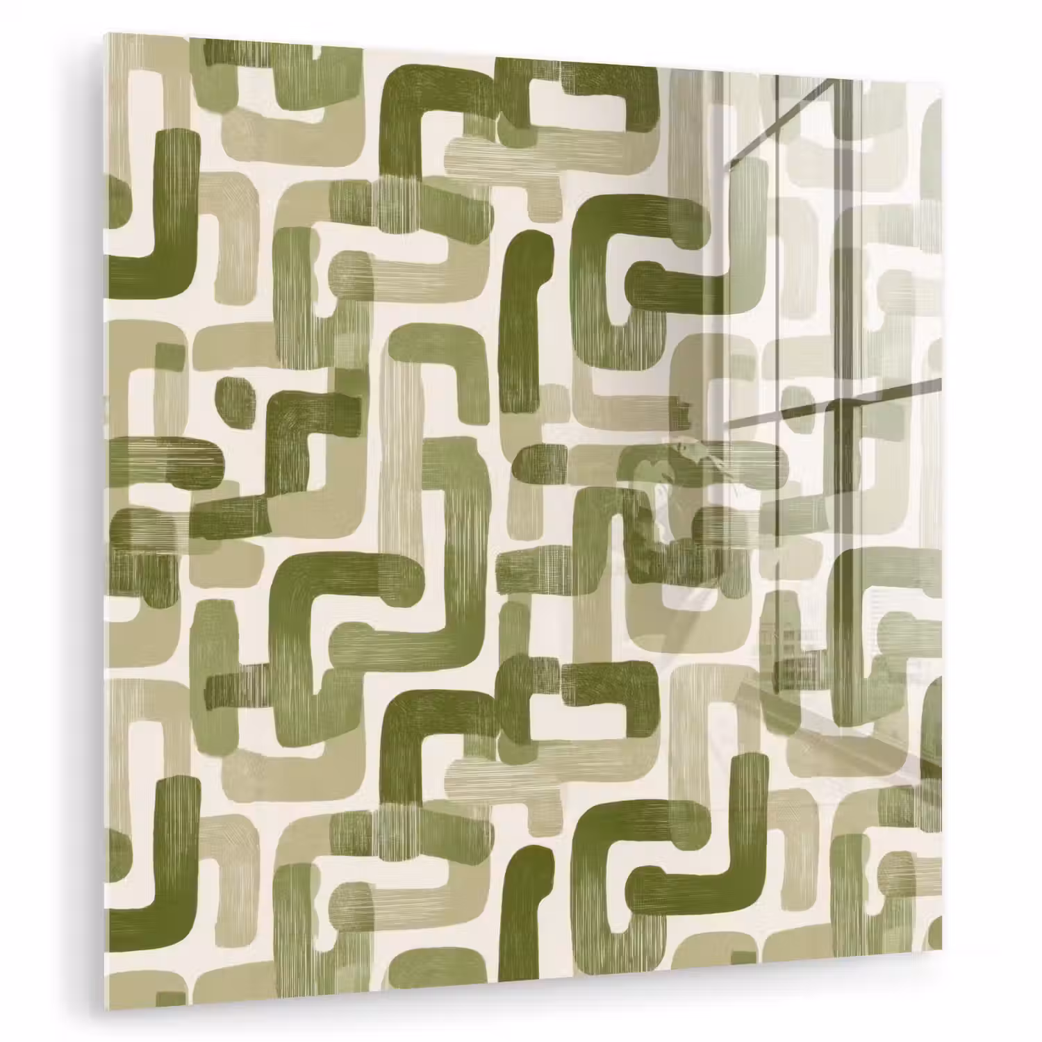 Modern - Grafisch - Groen plexiglas 5mm klein 11 -zzzproduct_nieuw