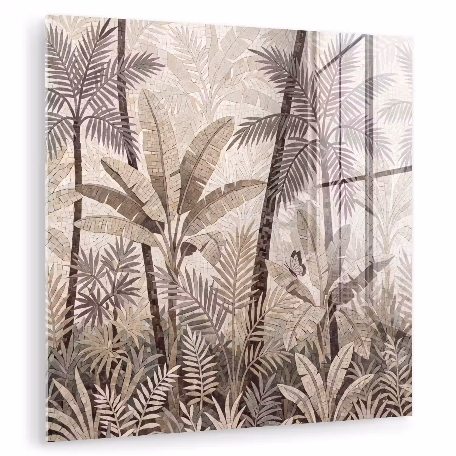 Natuur - Bladeren - Landschap - Mozaïek - Beige plexiglas 5mm klein -zzzproduct_nieuw