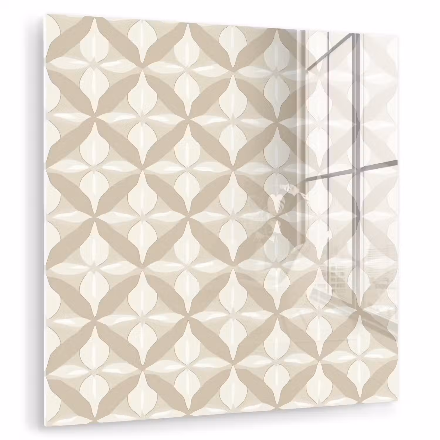 Patroon - Klassiek - Beige plexiglas 5mm klein 11 -zzzproduct_nieuw