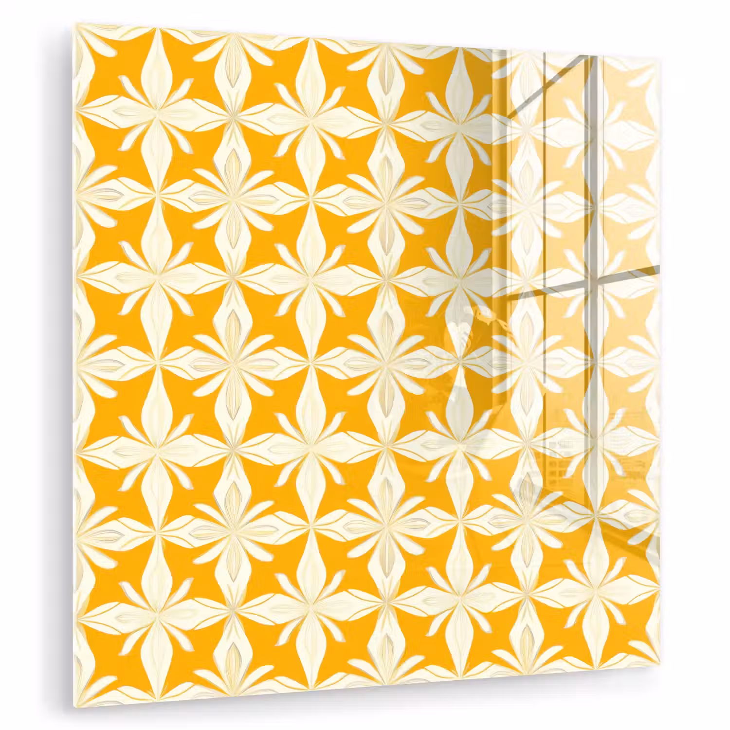 Patroon - Retro - Geel plexiglas 5mm klein 11 -zzzproduct_nieuw