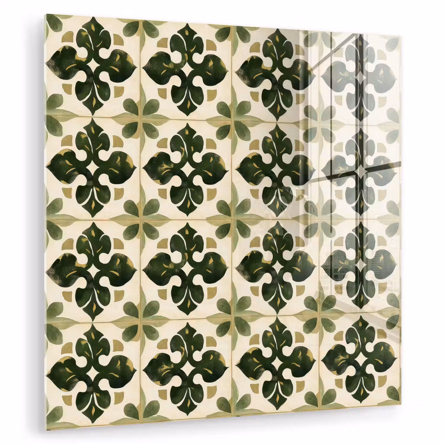 Patroon - Tegel - Groen plexiglas 5mm klein 11 -zzzproduct_nieuw