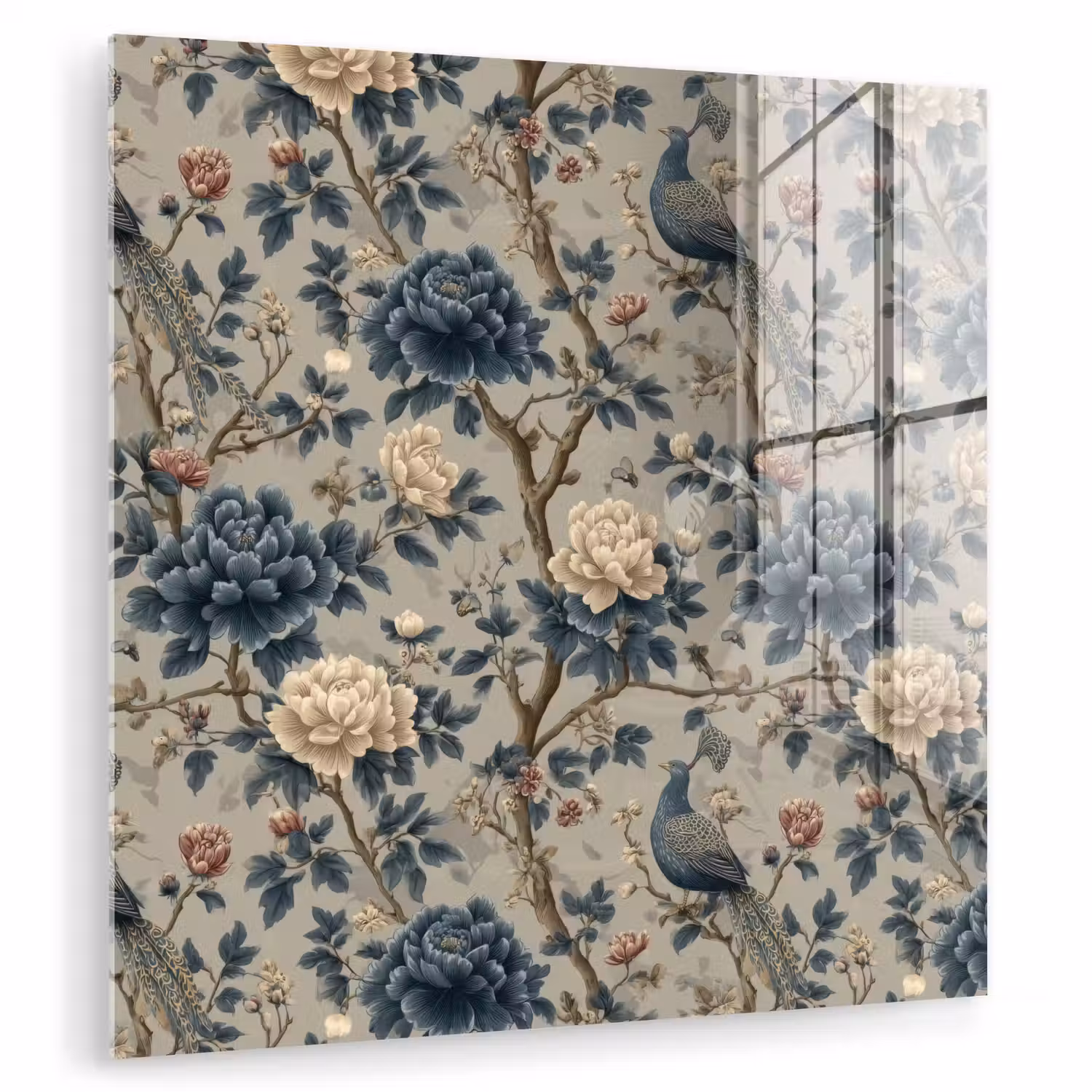 Pauw - Bloemen - Blauw plexiglas 5mm klein 11 -zzzproduct_nieuw