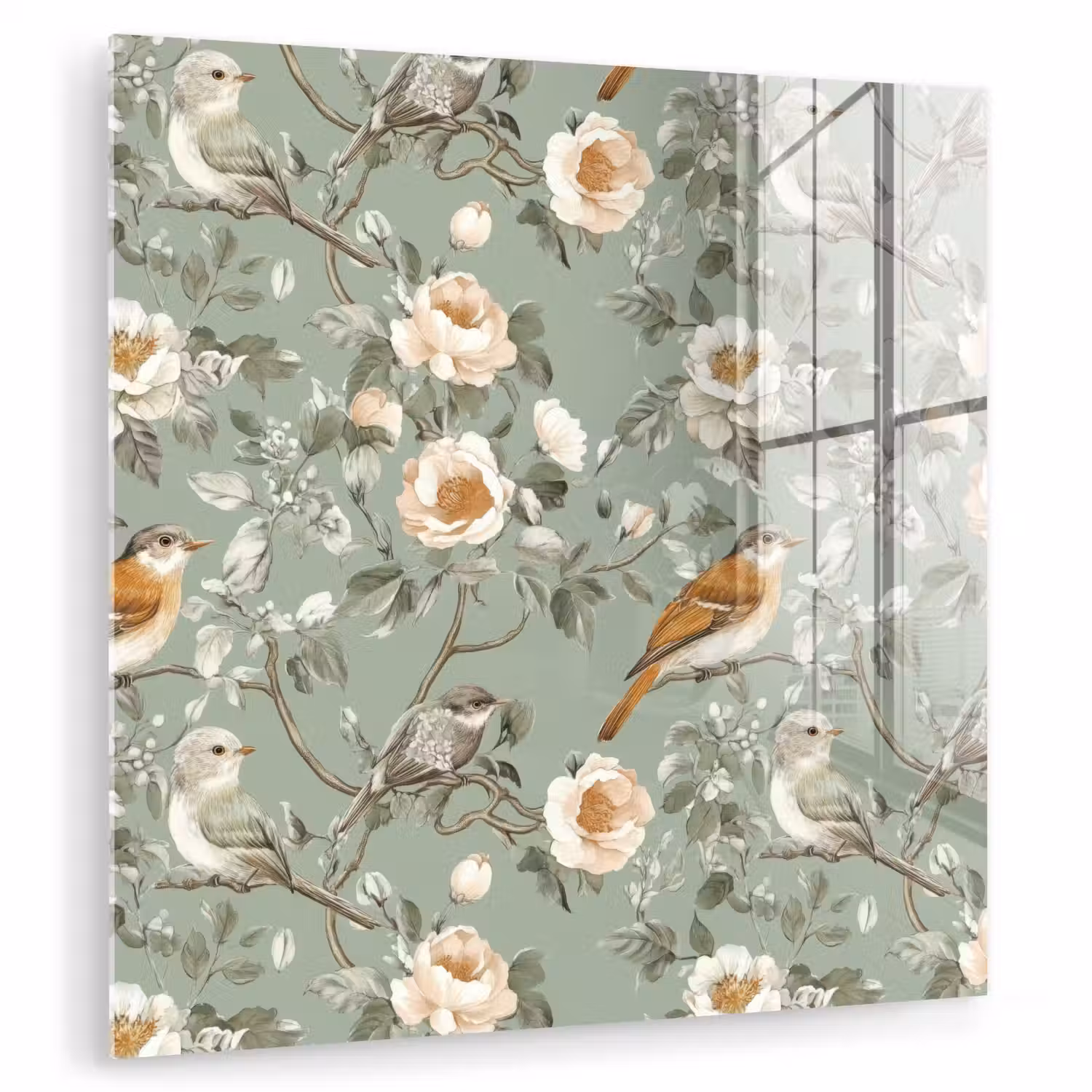 Roze - Vogels - Kleurrijk plexiglas 5mm klein 11 -zzzproduct_nieuw