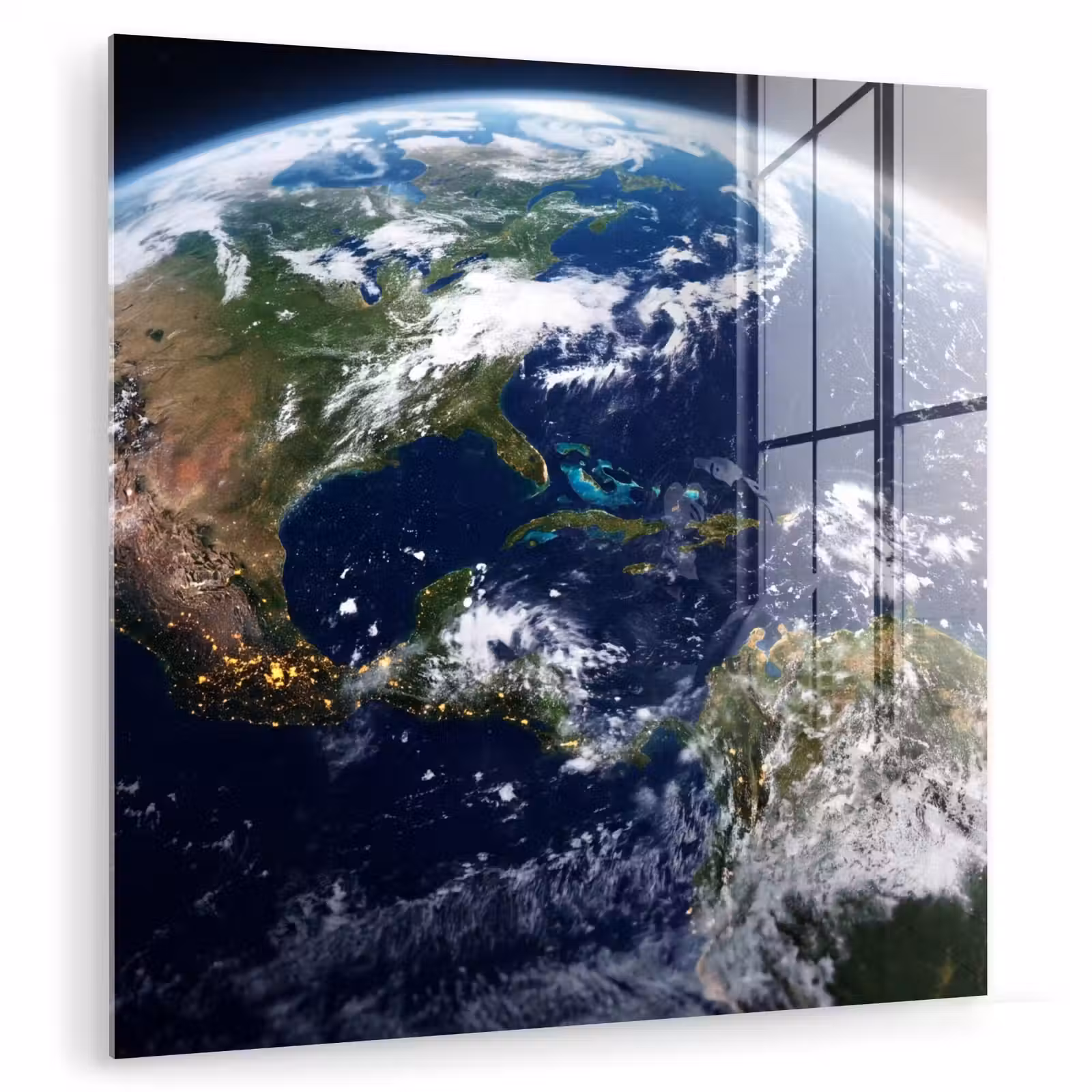 Glass Print - Planet - Space - Cosmos - Planeet - Ruimte - Kosmos plexiglas 5mm klein
