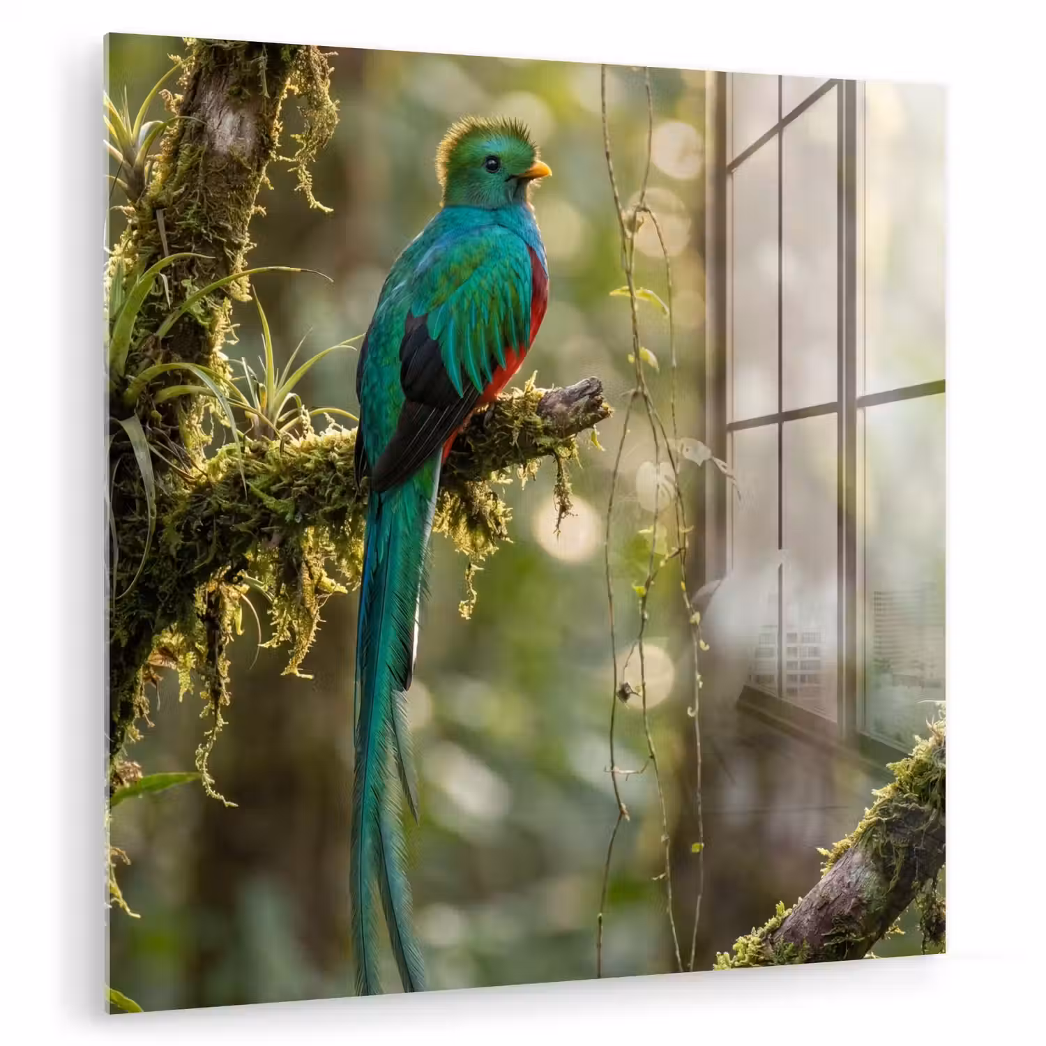 Quetzal - Jungle - Natuur - Groen plexiglas 5mm klein -zzzproduct_nieuw