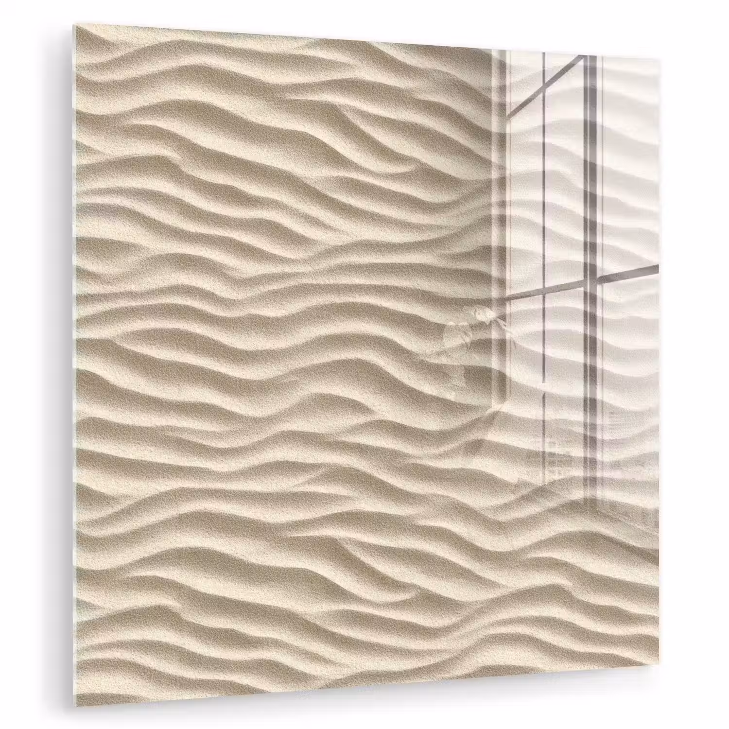 Zand - Golven - Beige plexiglas 5mm klein 11 -zzzproduct_nieuw