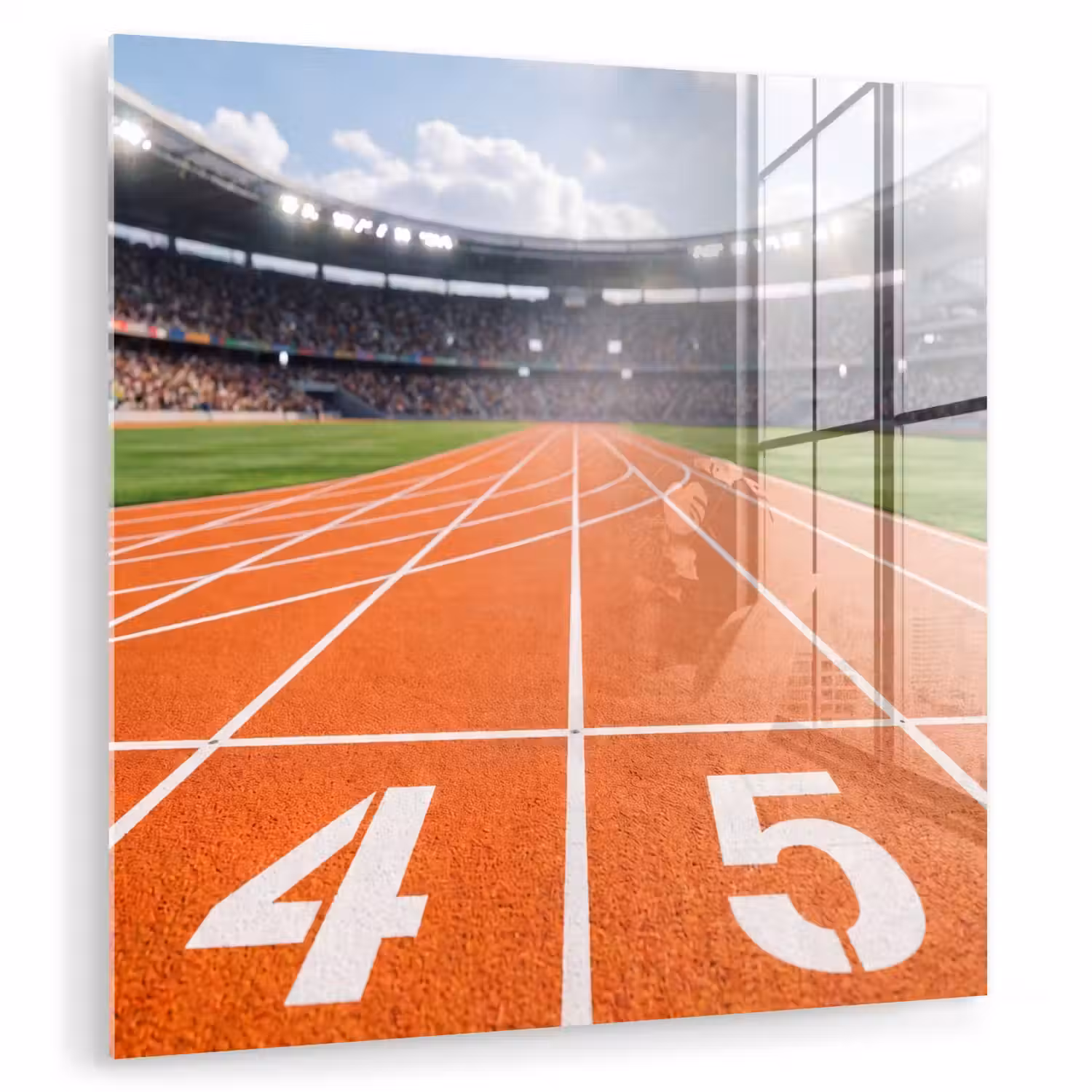Sintelbaan - Stadion - Sport -Oranje plexiglas 5mm klein -zzzproduct_nieuw